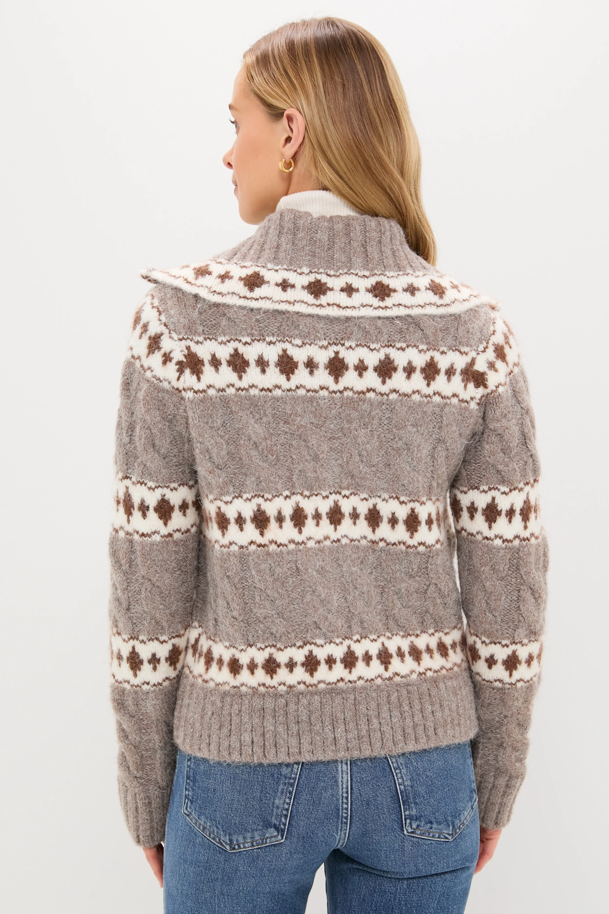 Striped Fair Isle Kinvara Cardigan - Image 4