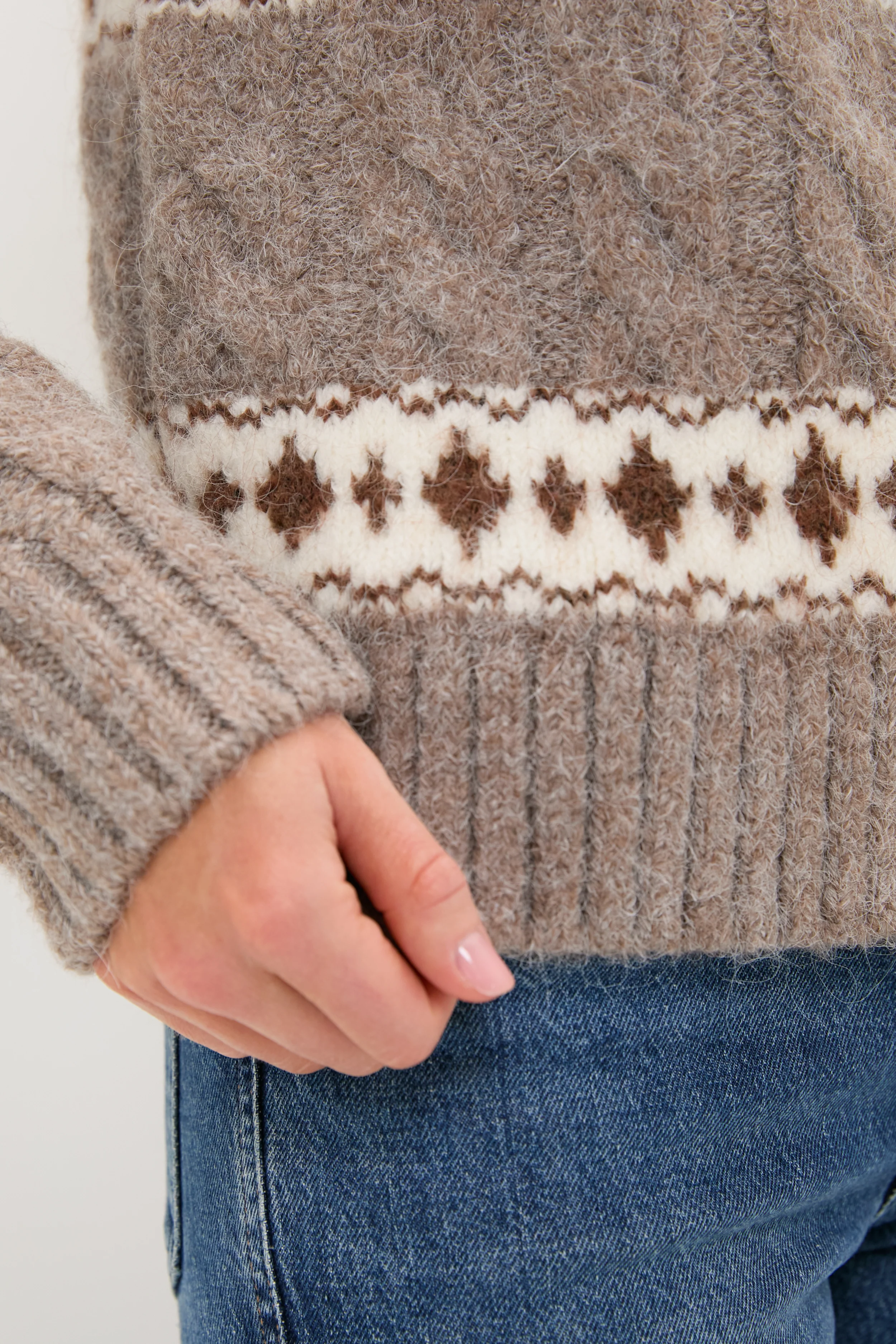 Striped Fair Isle Kinvara Cardigan - Image 5