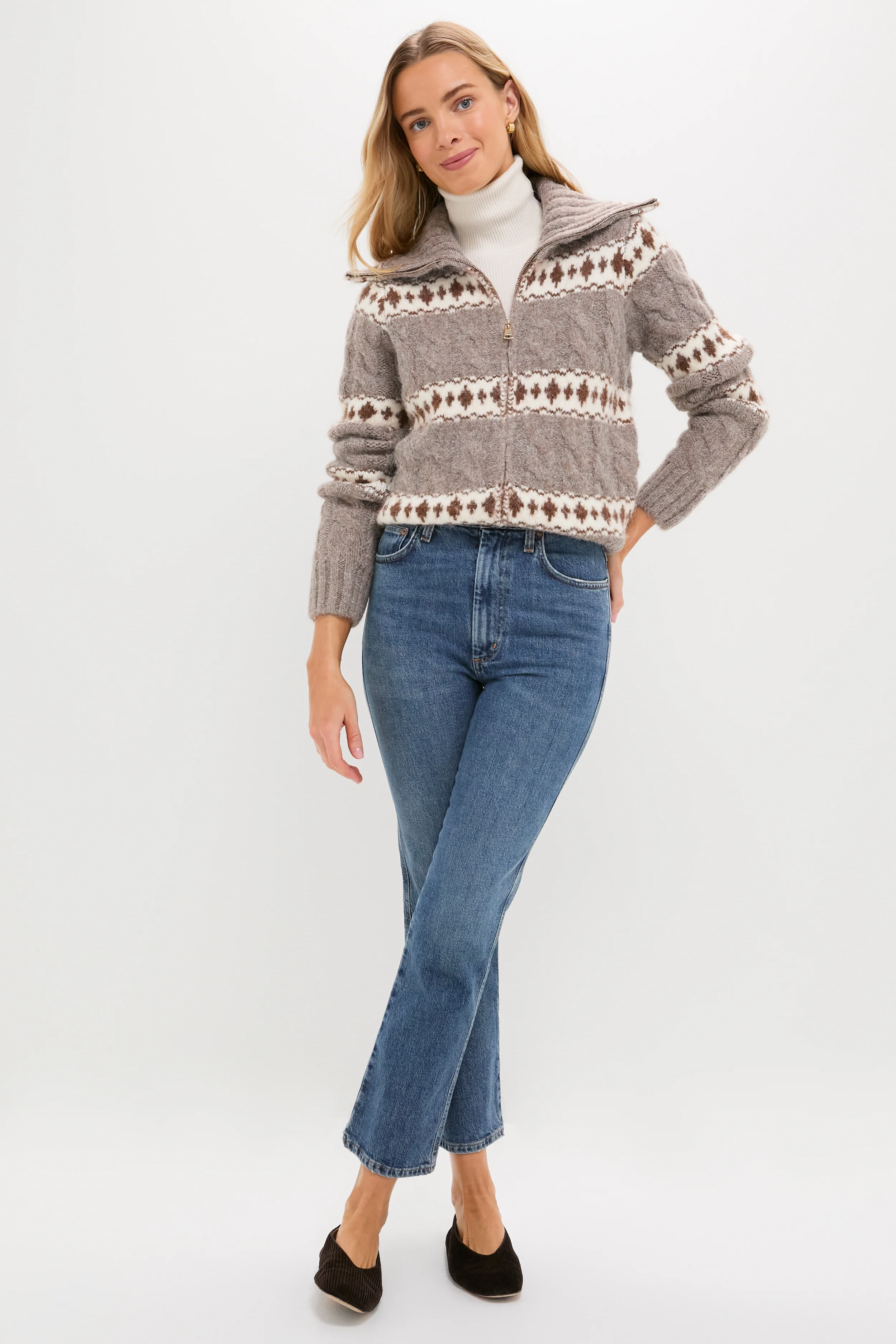 Striped Fair Isle Kinvara Cardigan - Image 6