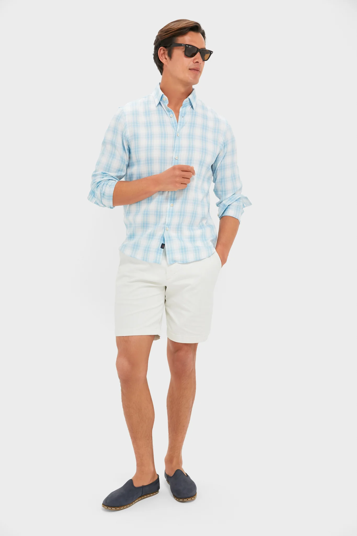 Summer Sky Plaid Movement Monterrey Shirt - Image 2