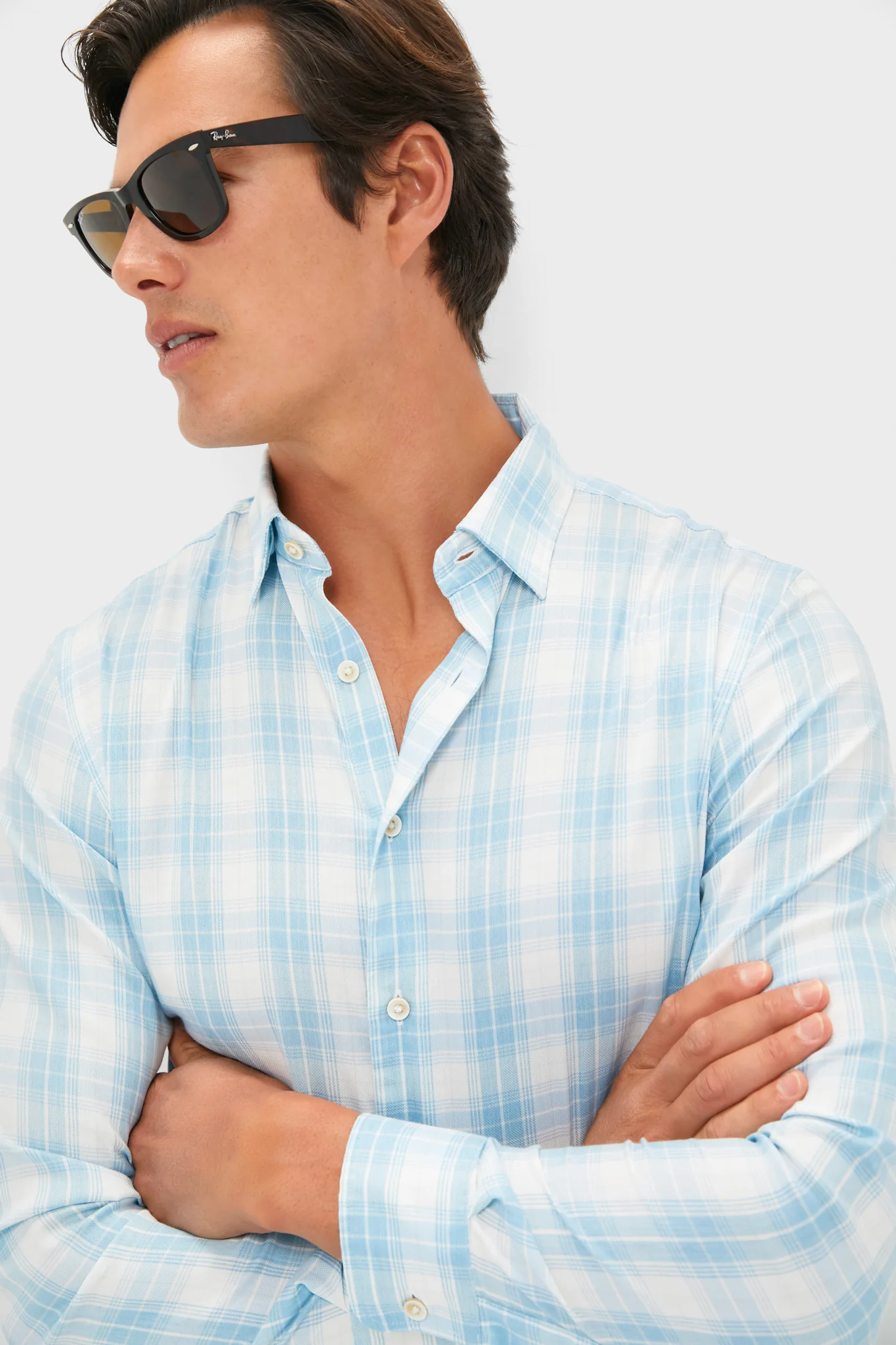 Summer Sky Plaid Movement Monterrey Shirt - Image 5
