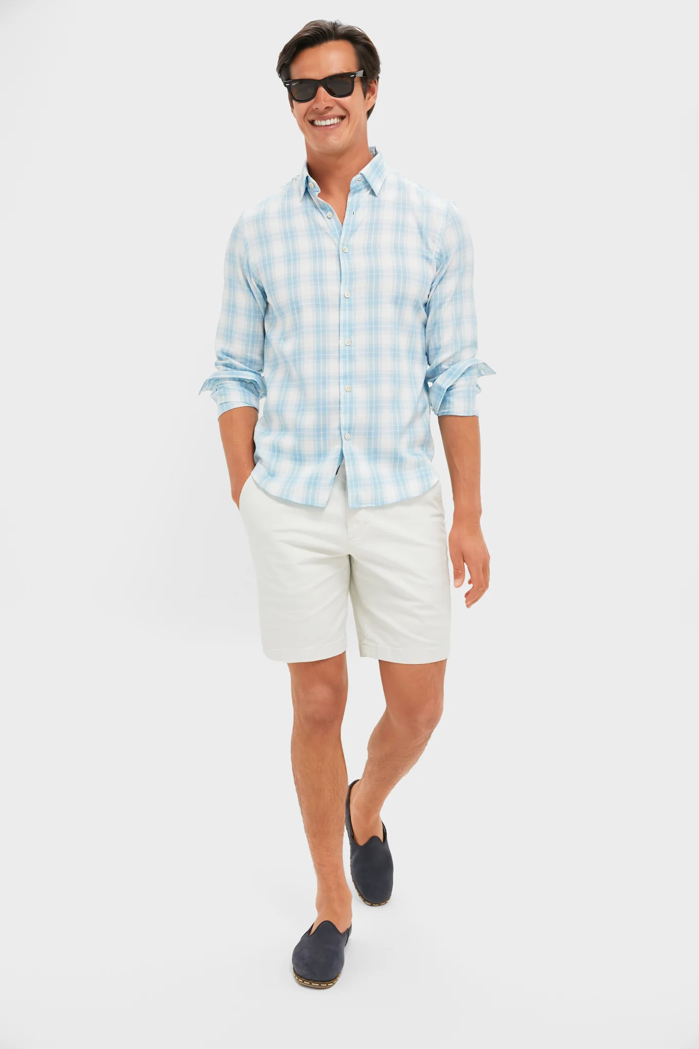 Summer Sky Plaid Movement Monterrey Shirt - Image 6