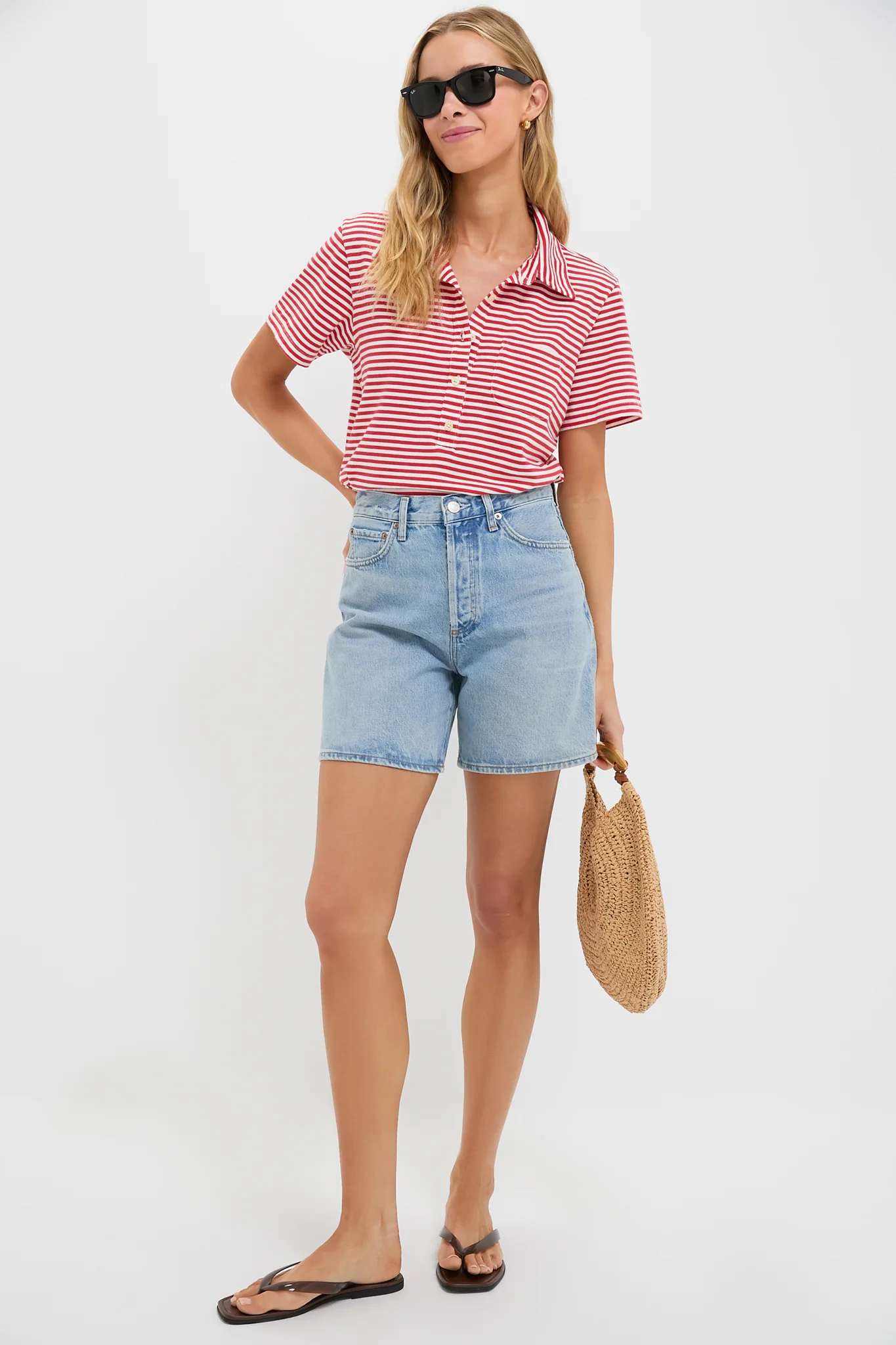Sun Cherry Stripe The Lacrosse Polo - Image 2