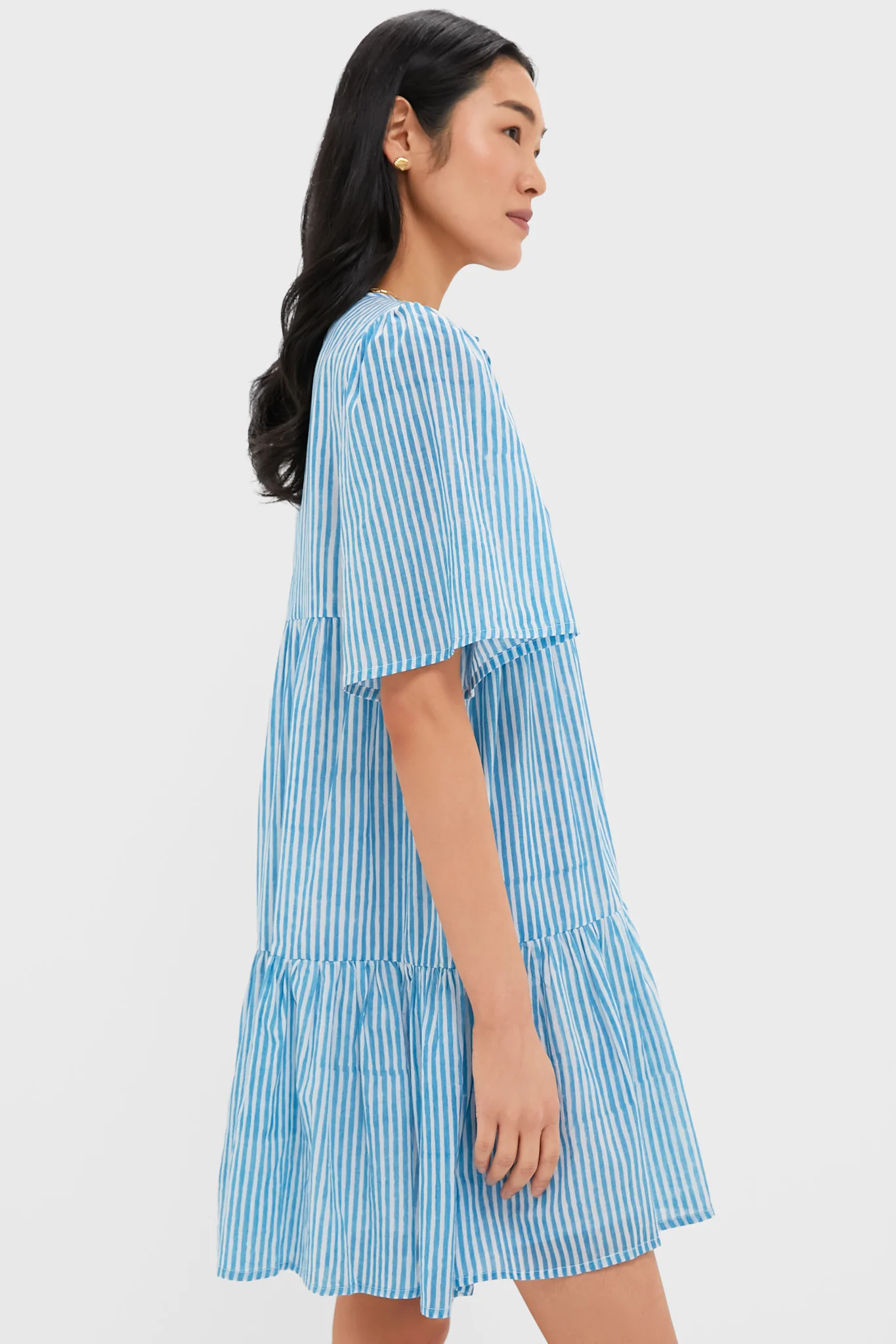 Sunday Stripe Bluesy Organic Isla Dress - Image 3