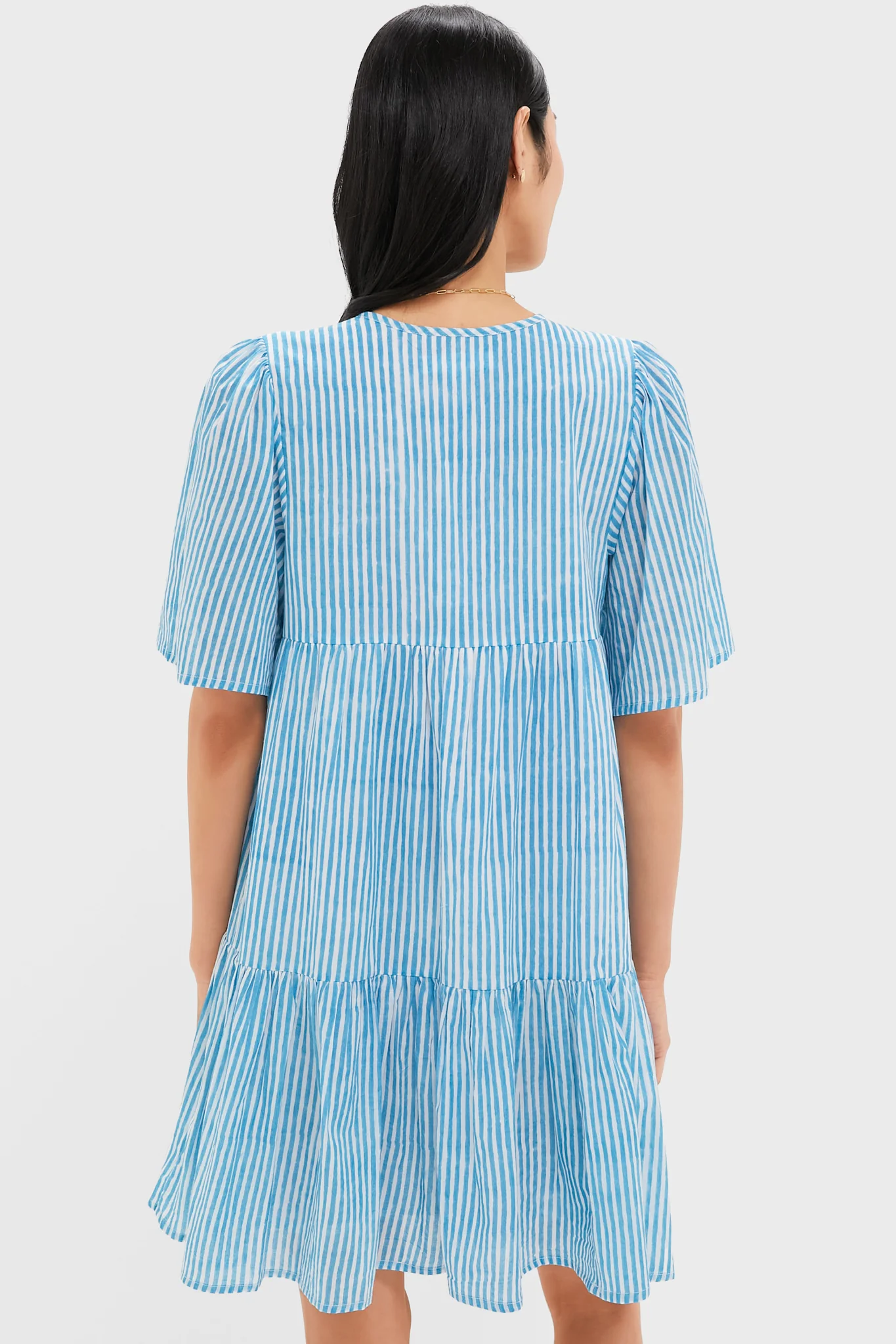 Sunday Stripe Bluesy Organic Isla Dress - Image 5