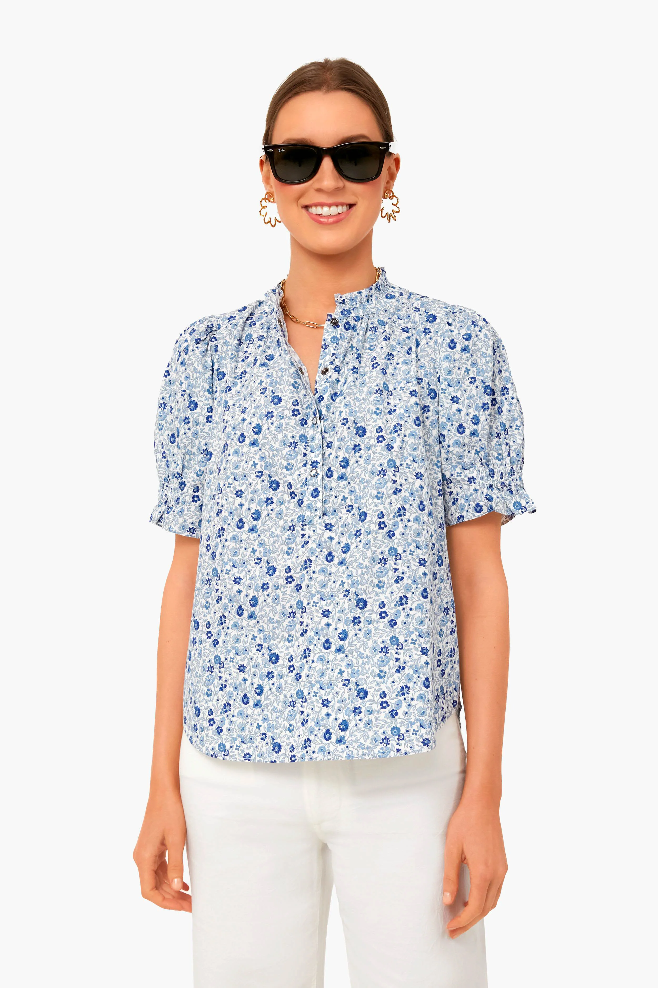 Sweet Blue Los Altos Top