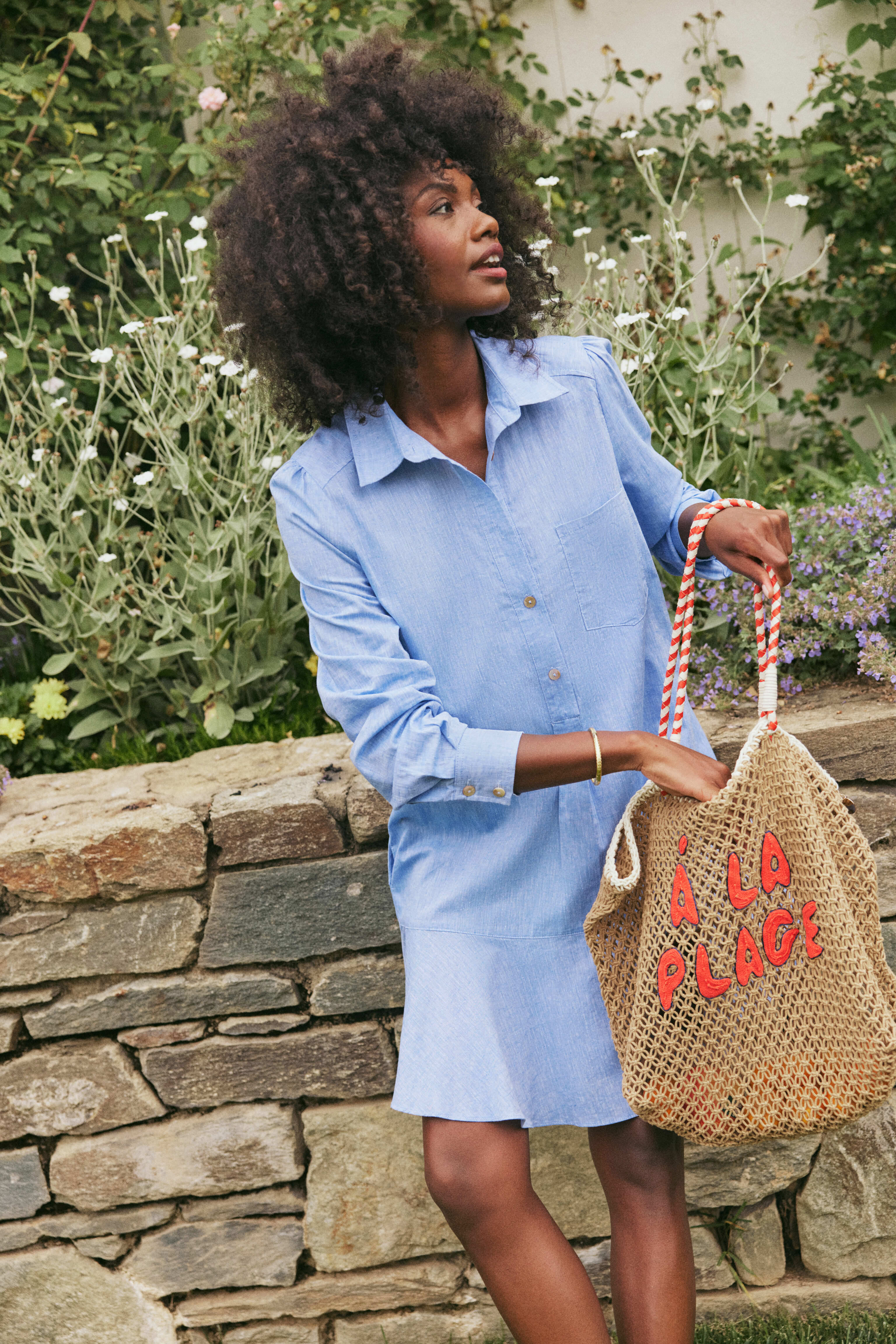 Tan Crochet A La Plage Lete Tote - Image 2