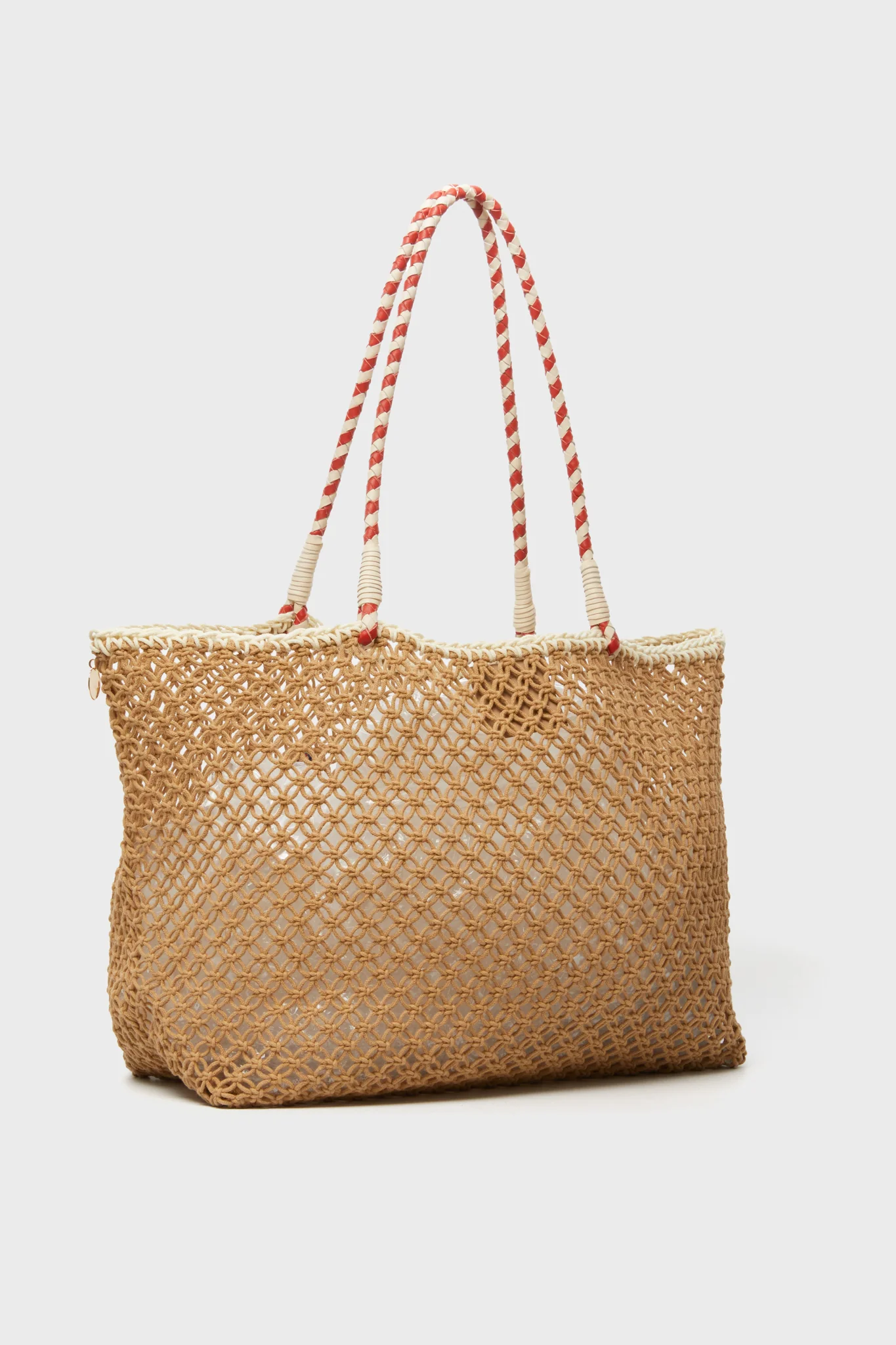 Tan Crochet A La Plage Lete Tote - Image 5