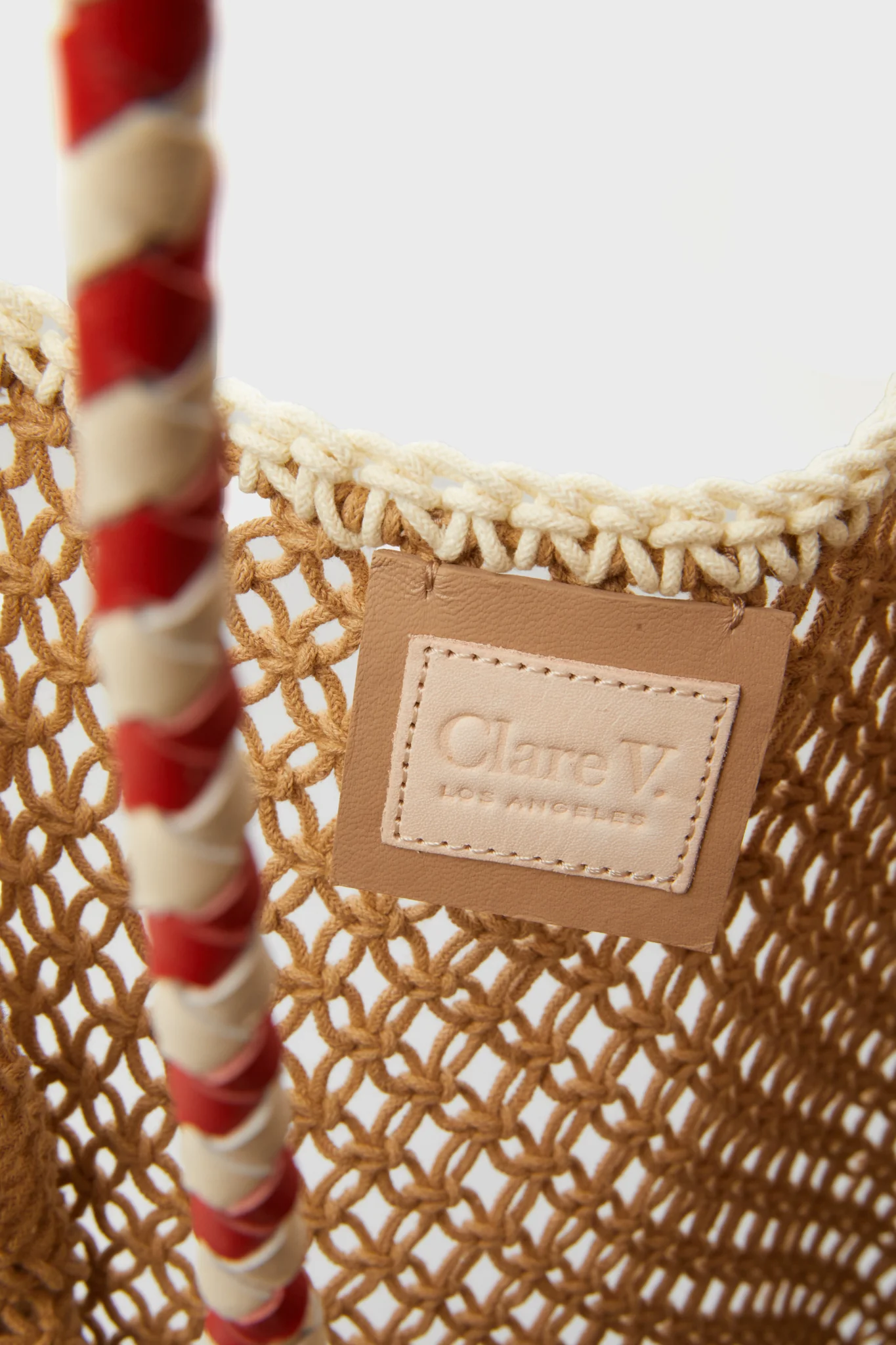 Tan Crochet A La Plage Lete Tote - Image 6