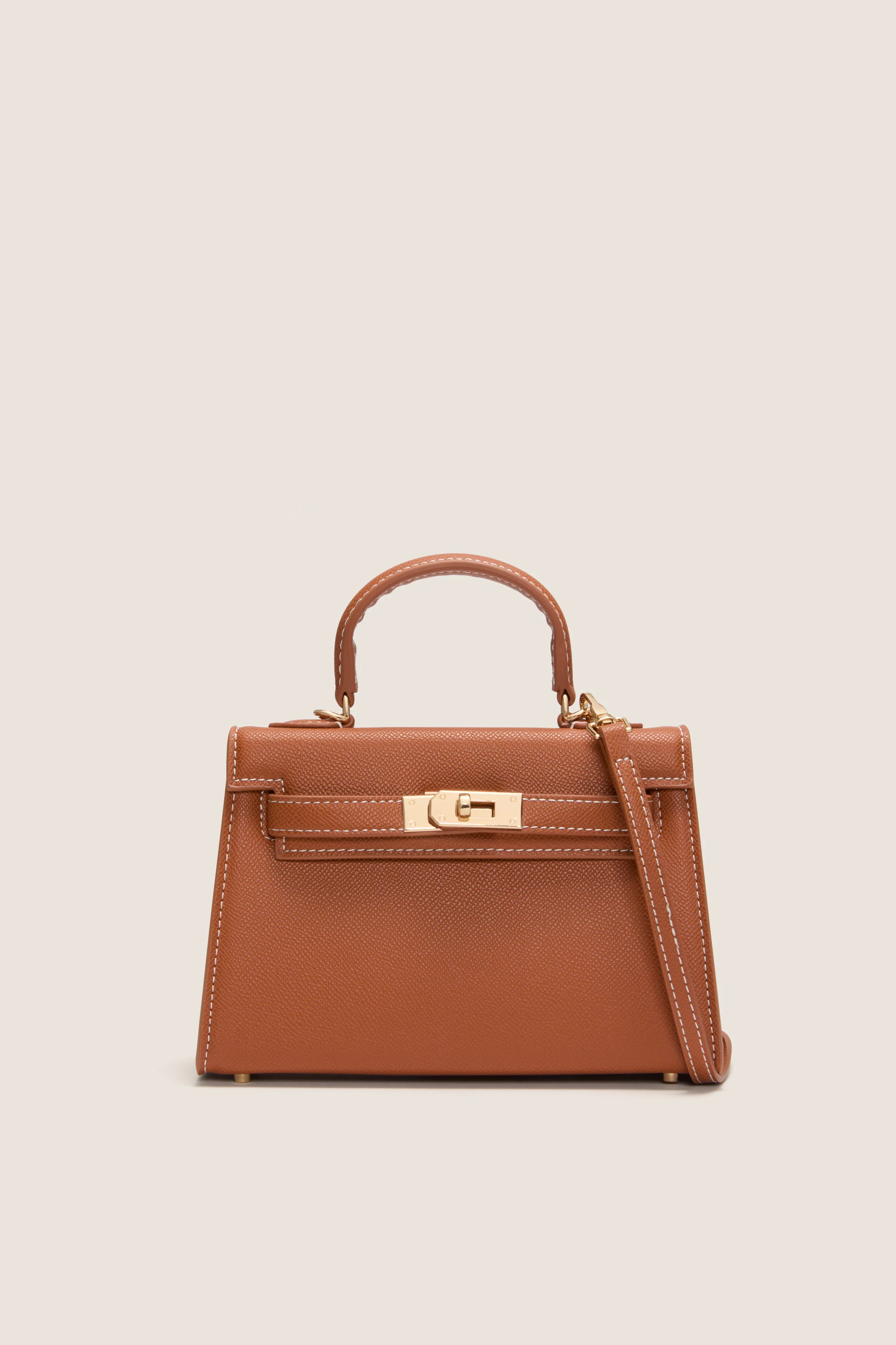 Tan Hariette Handle Bag