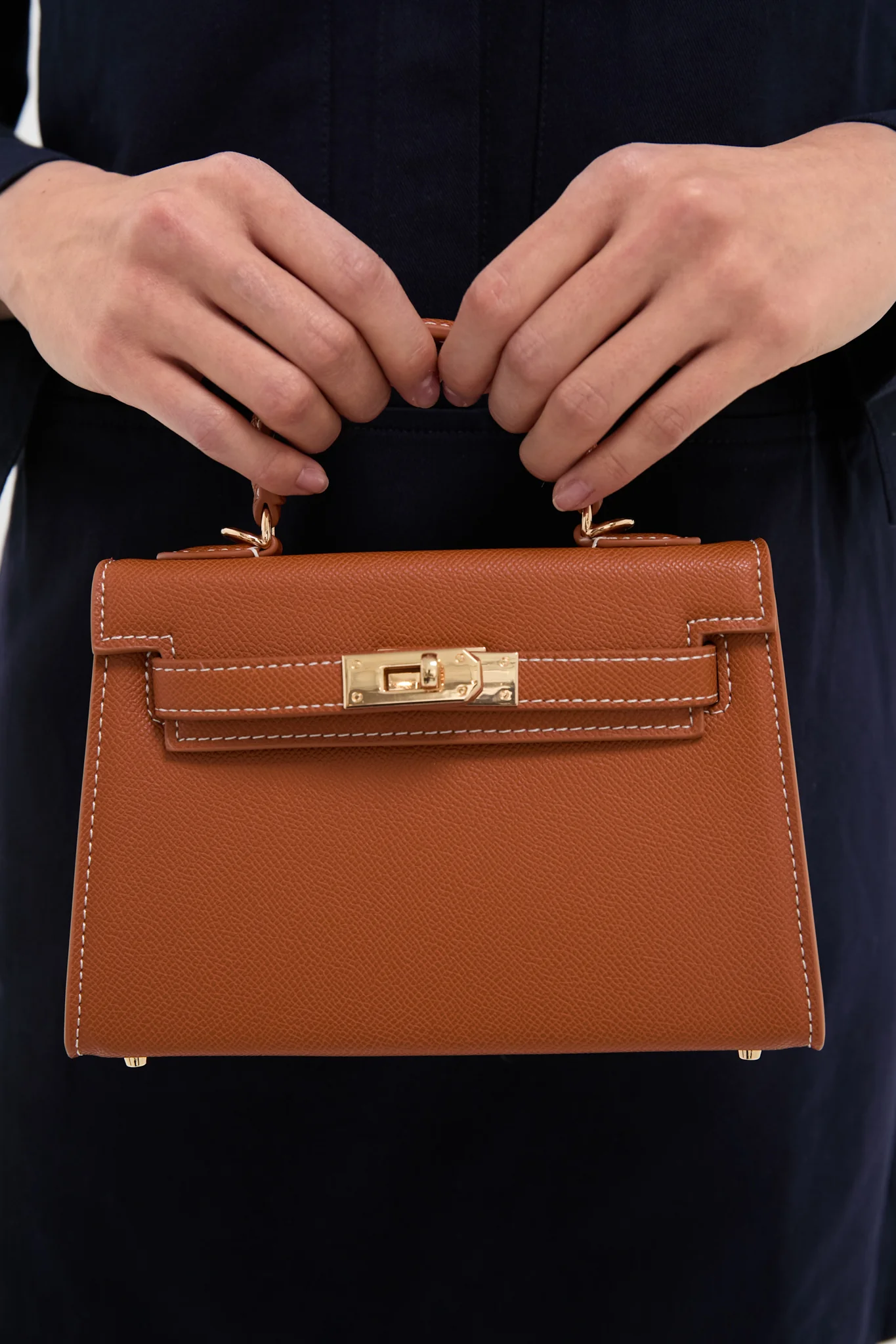 Tan Hariette Handle Bag - Image 3