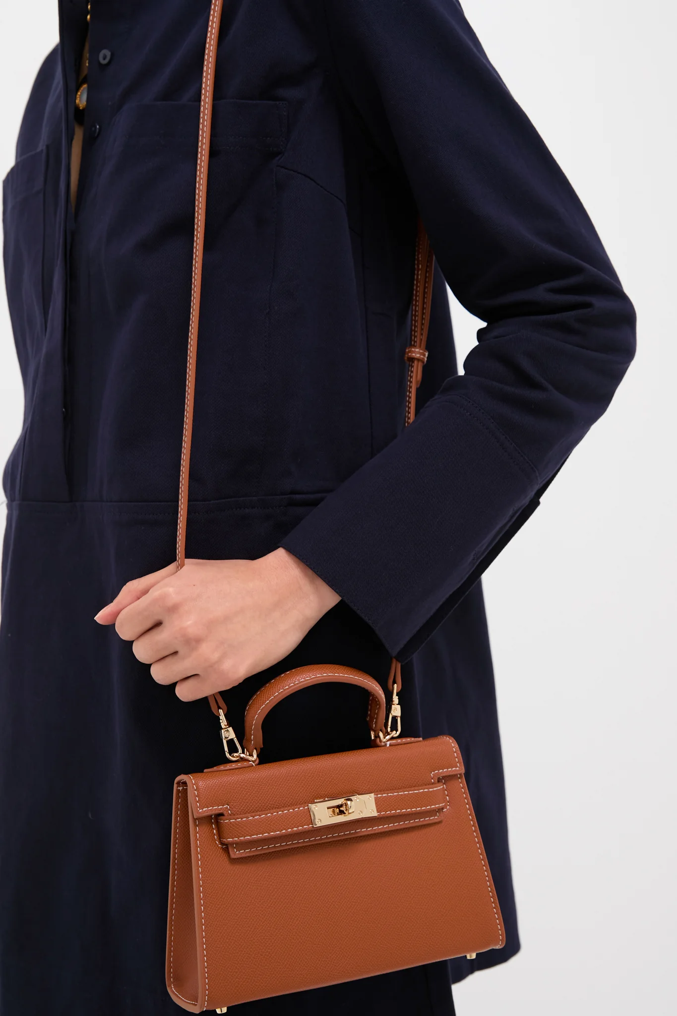 Tan Hariette Handle Bag - Image 4