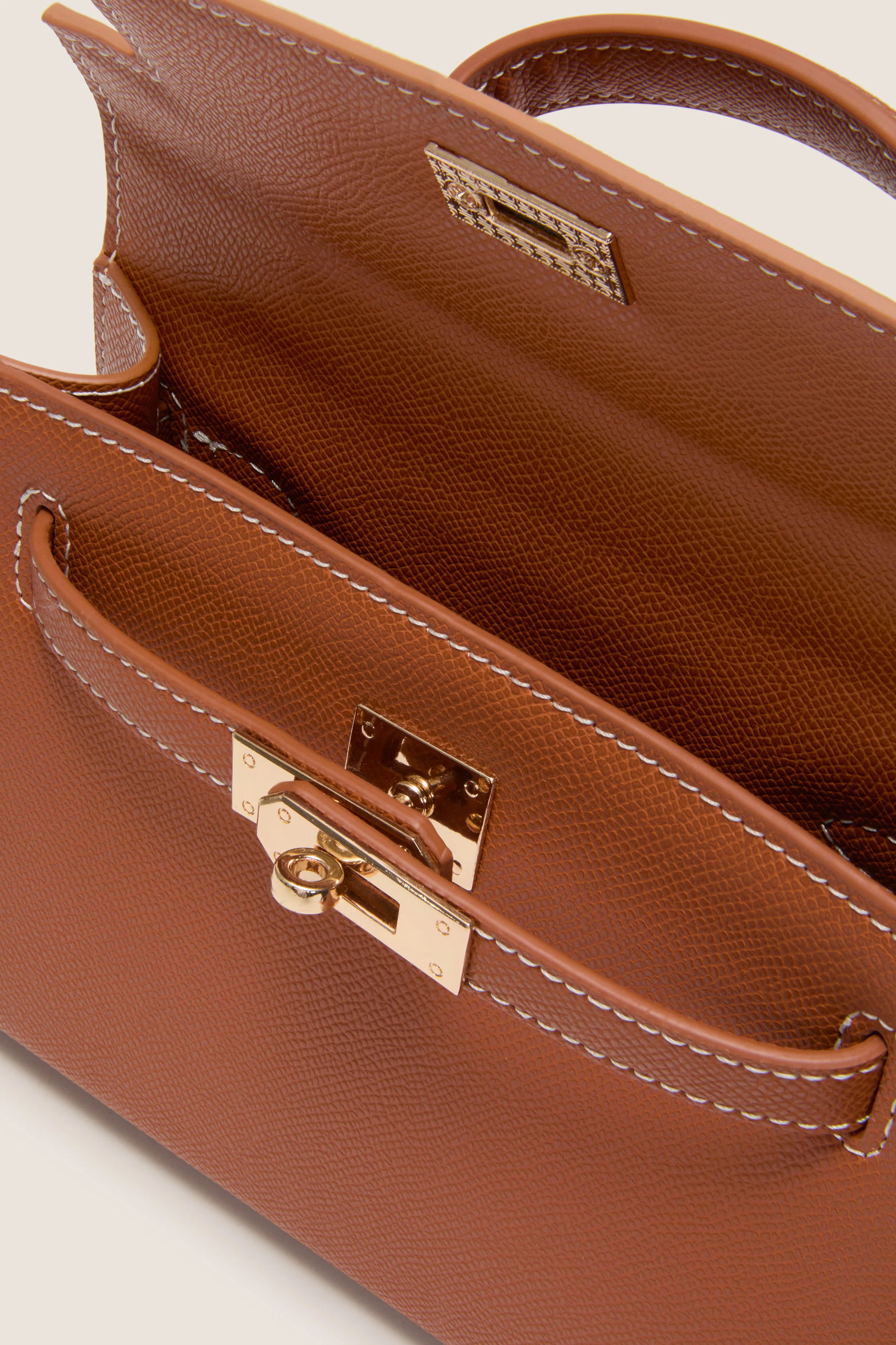 Tan Hariette Handle Bag - Image 6