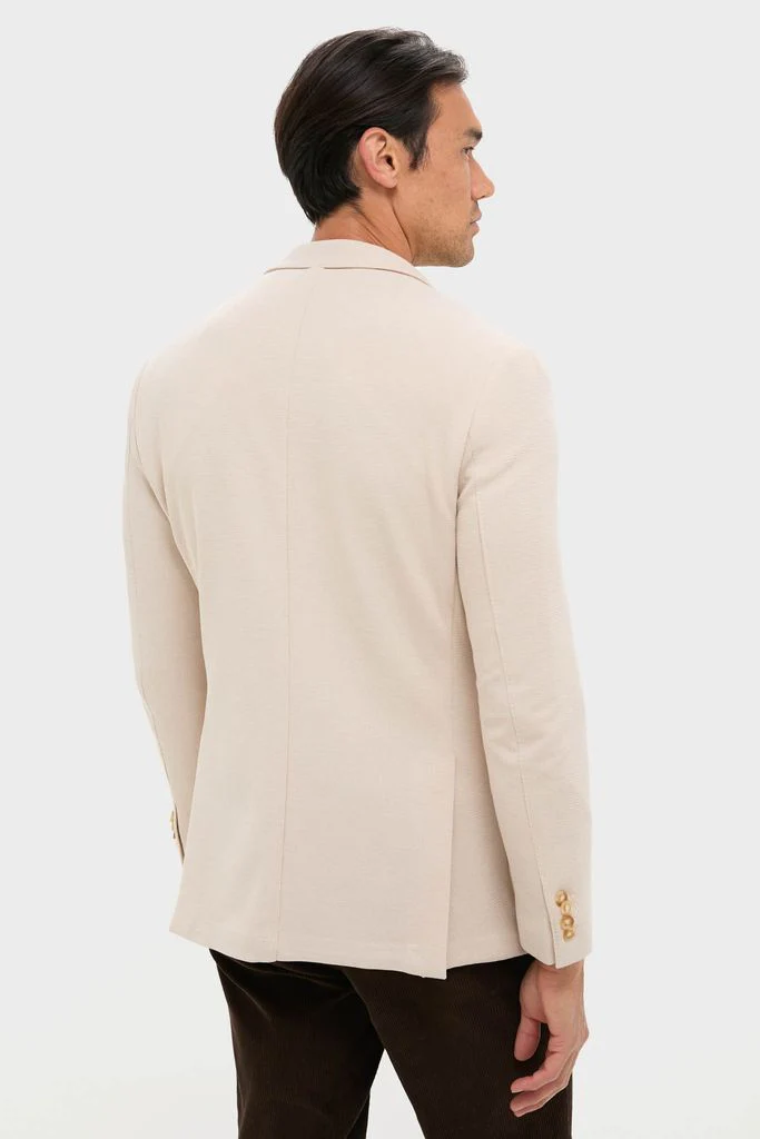 Tan Knit Travel Blazer - Image 4