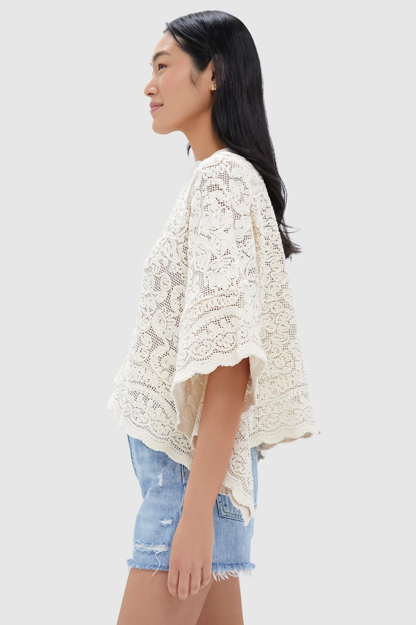 Tan Lace Apollo Poncho - Image 3