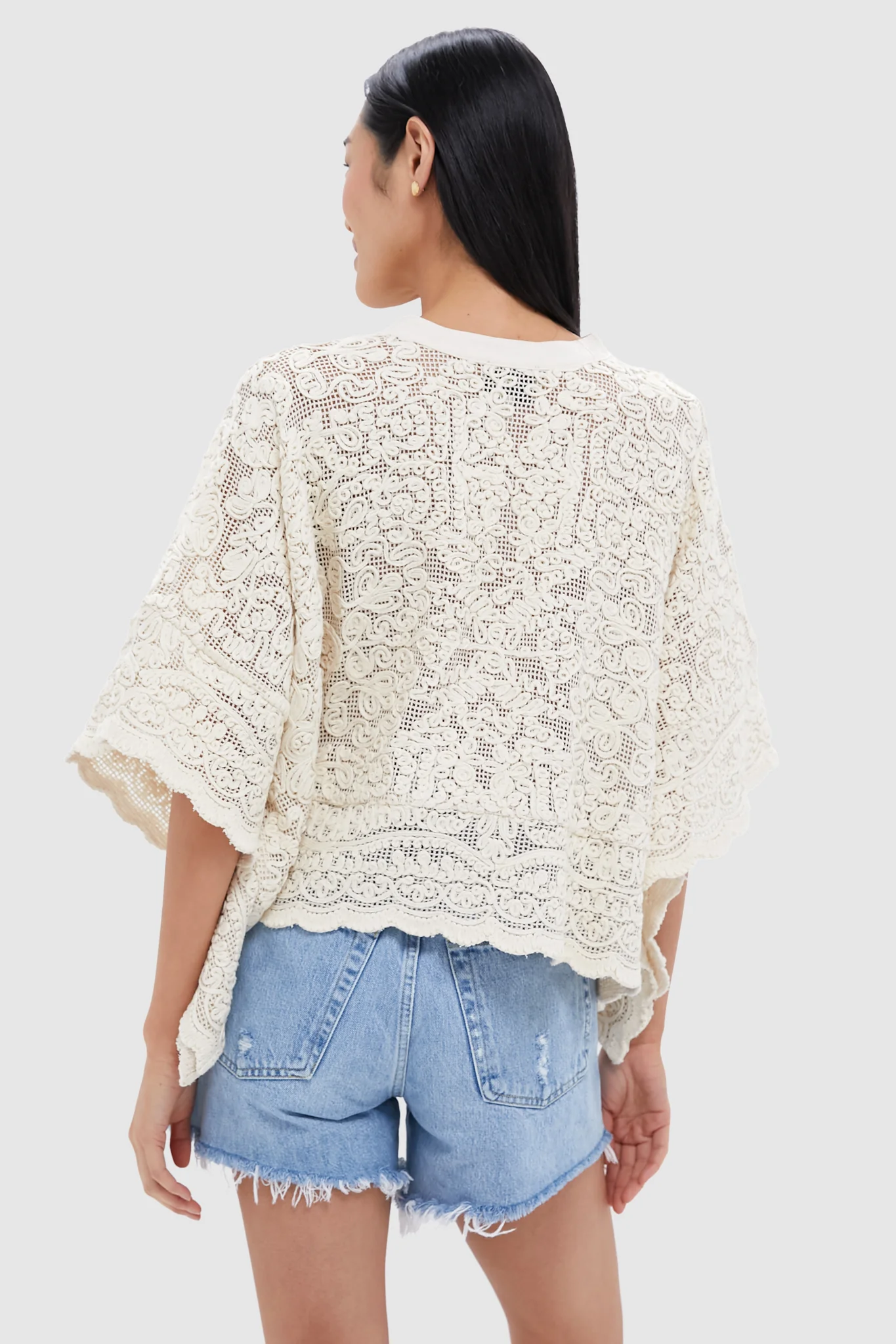 Tan Lace Apollo Poncho - Image 4
