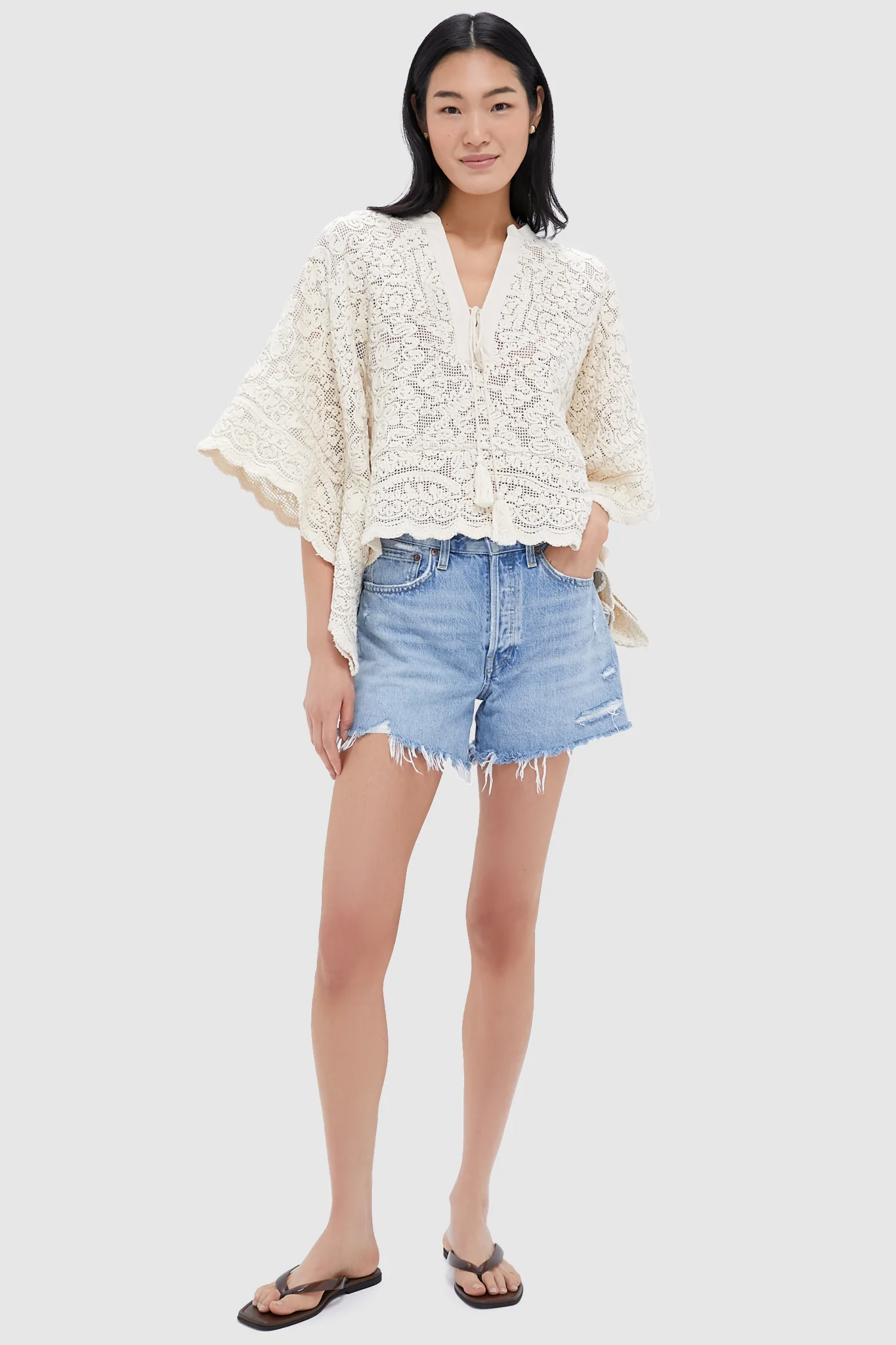 Tan Lace Apollo Poncho - Image 6