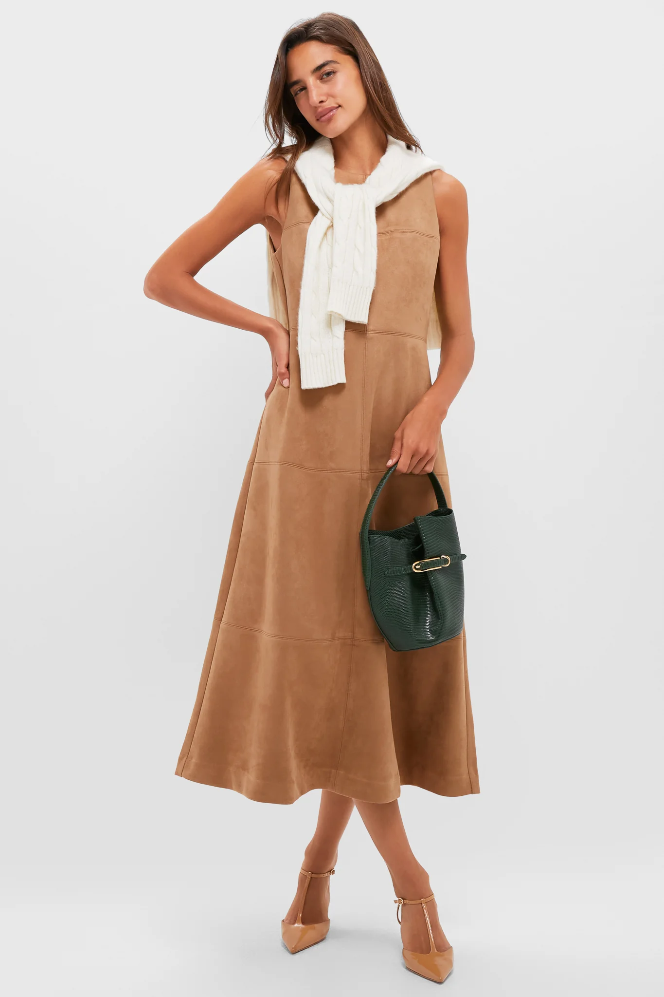 Tan Leather Margot Heels - Image 3