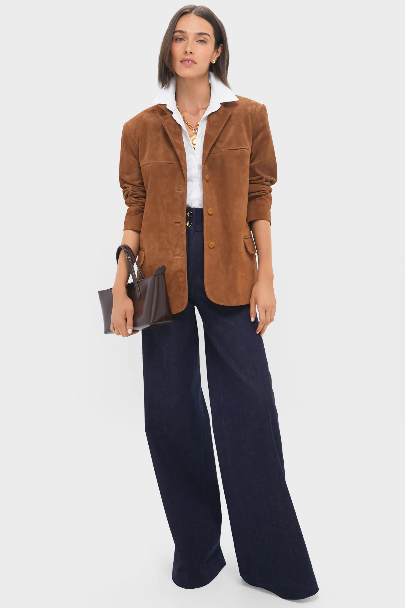 Tan Natalie Suede Jacket - Image 2