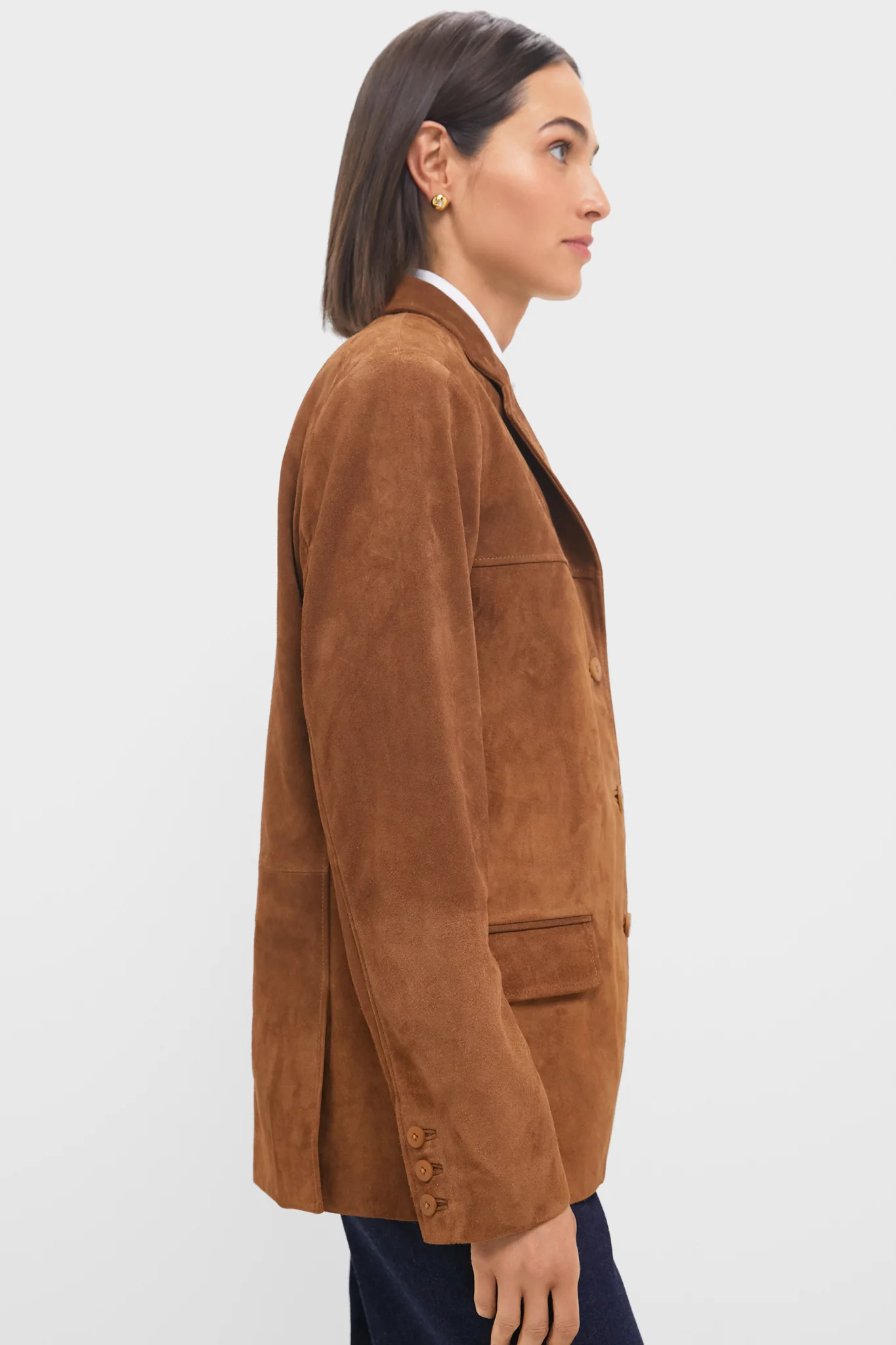 Tan Natalie Suede Jacket - Image 3