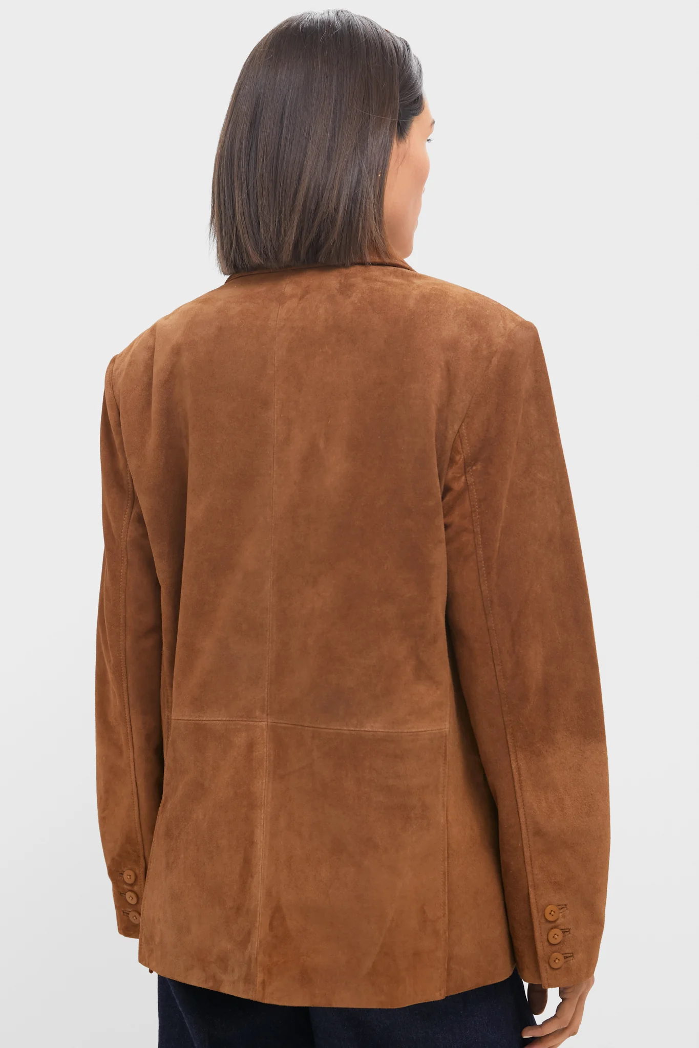 Tan Natalie Suede Jacket - Image 4