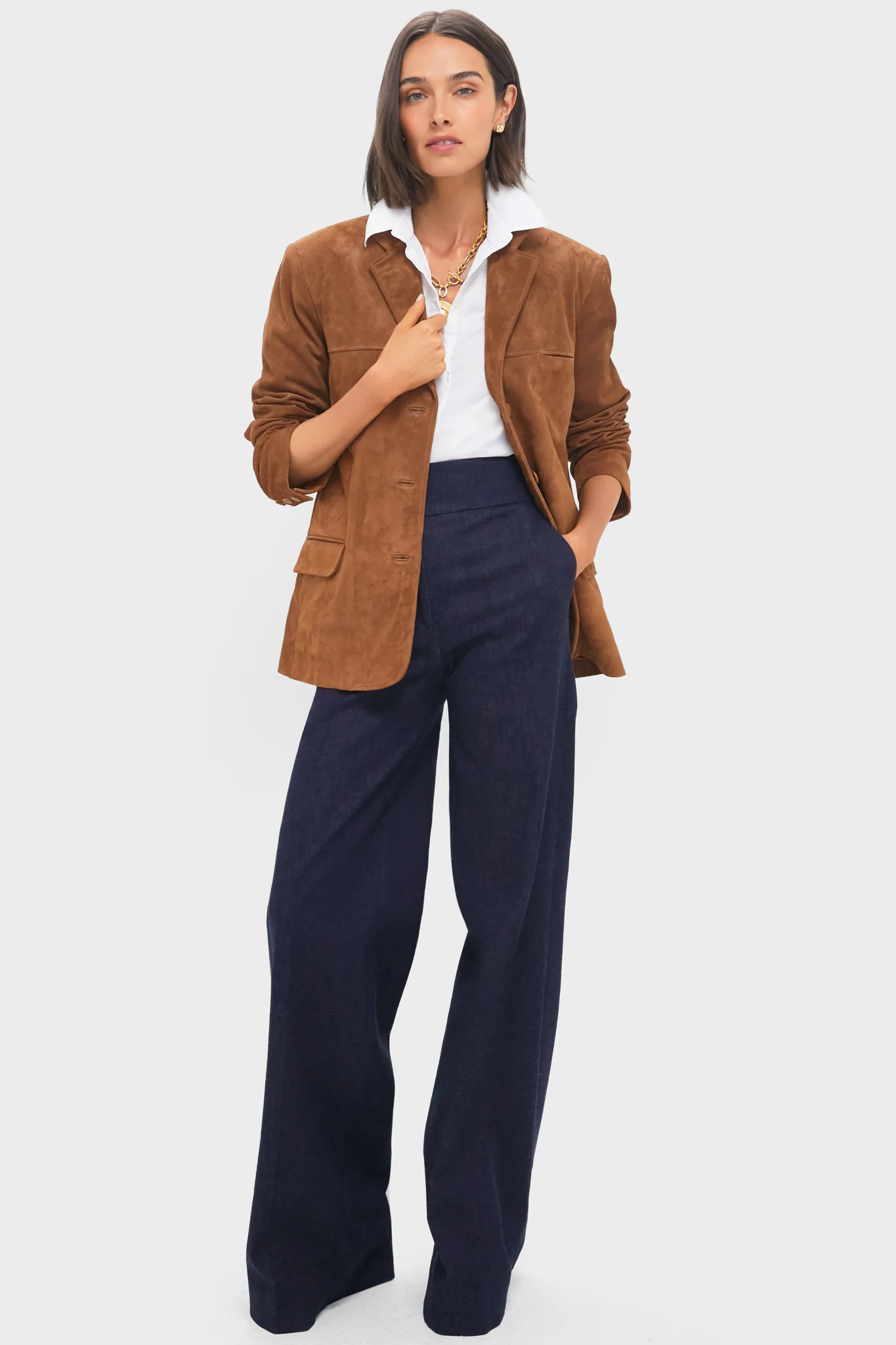 Tan Natalie Suede Jacket - Image 6