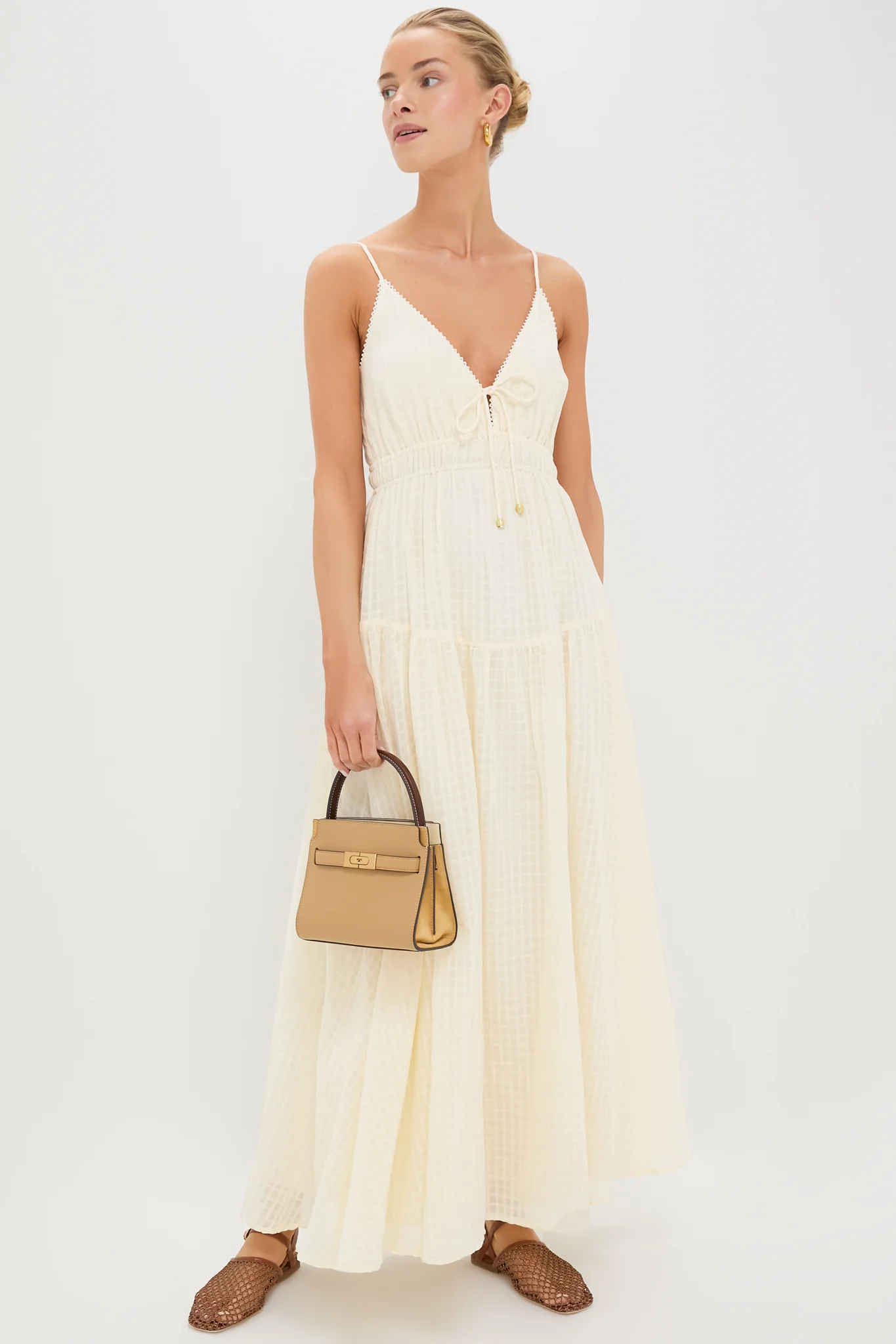 Tan Netting Rete Sandal - Image 3