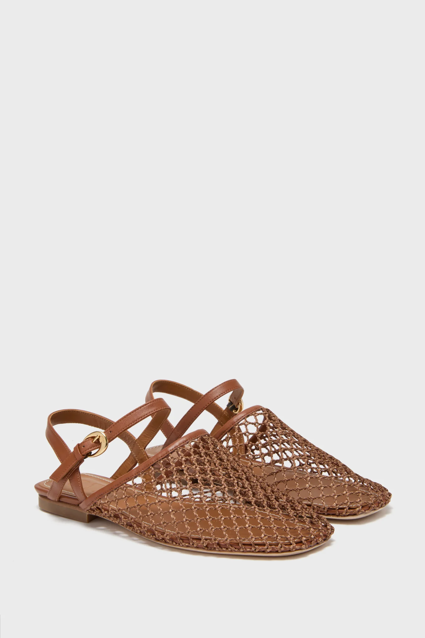 Tan Netting Rete Sandal - Image 4