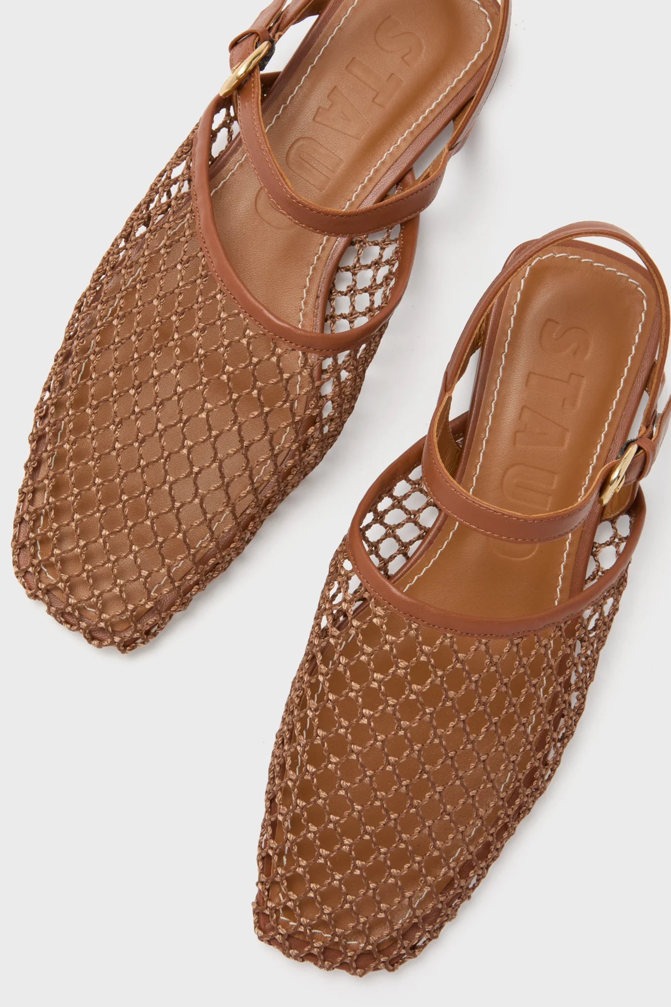 Tan Netting Rete Sandal - Image 5