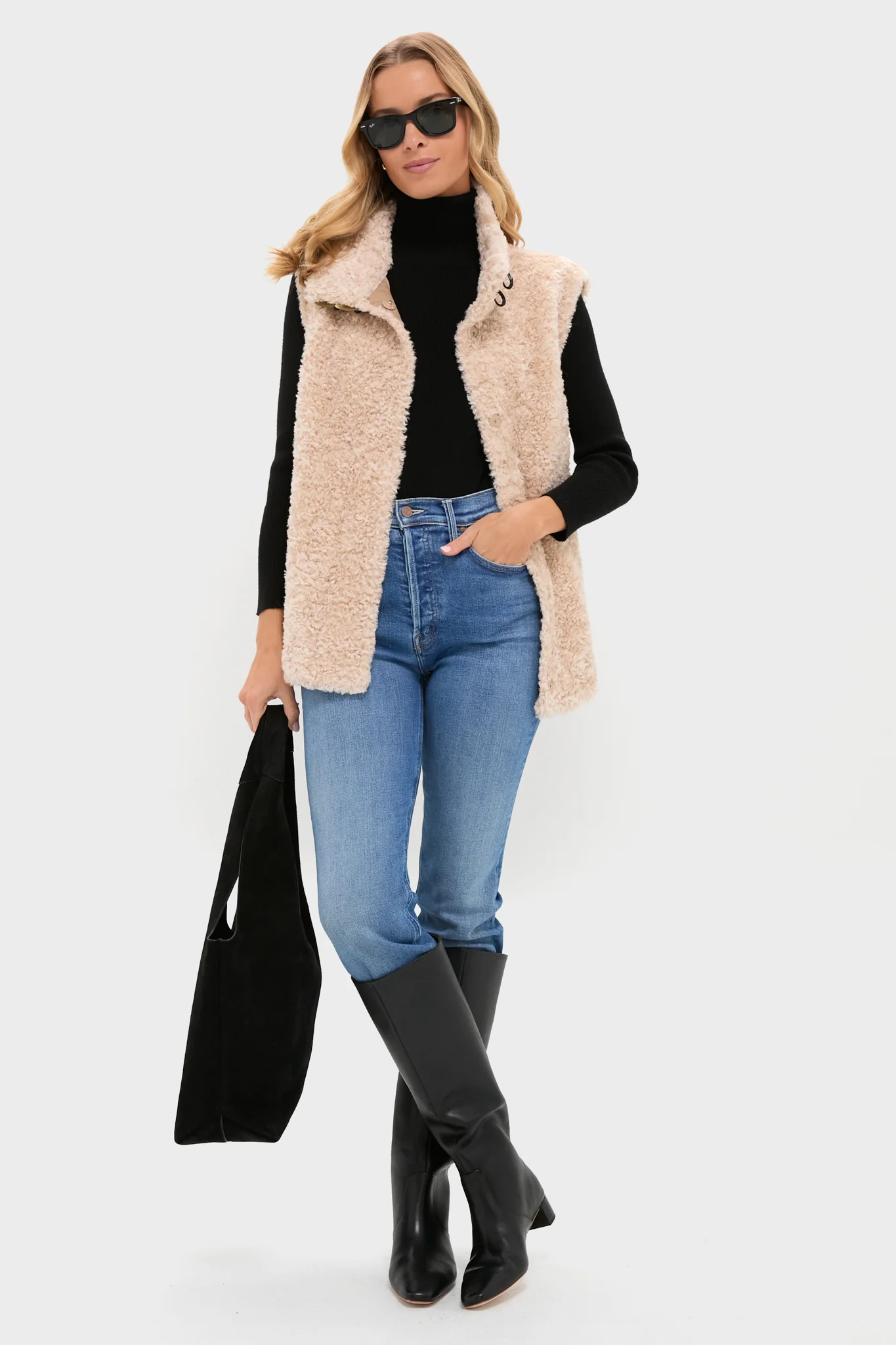 Tan Sherpa Wilson Vest - Image 2