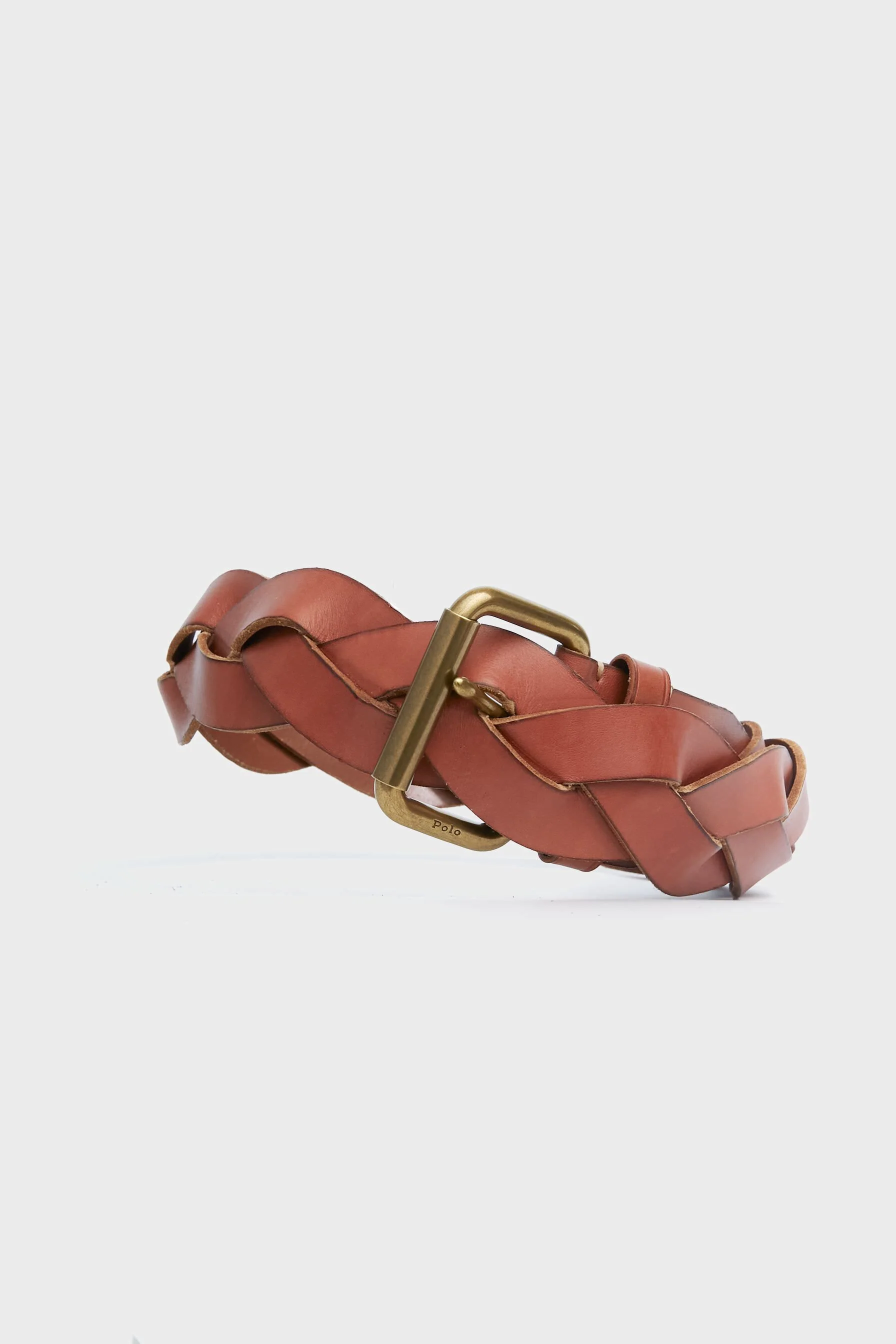 Tan Smooth Vachetta Braided Belt - Image 5