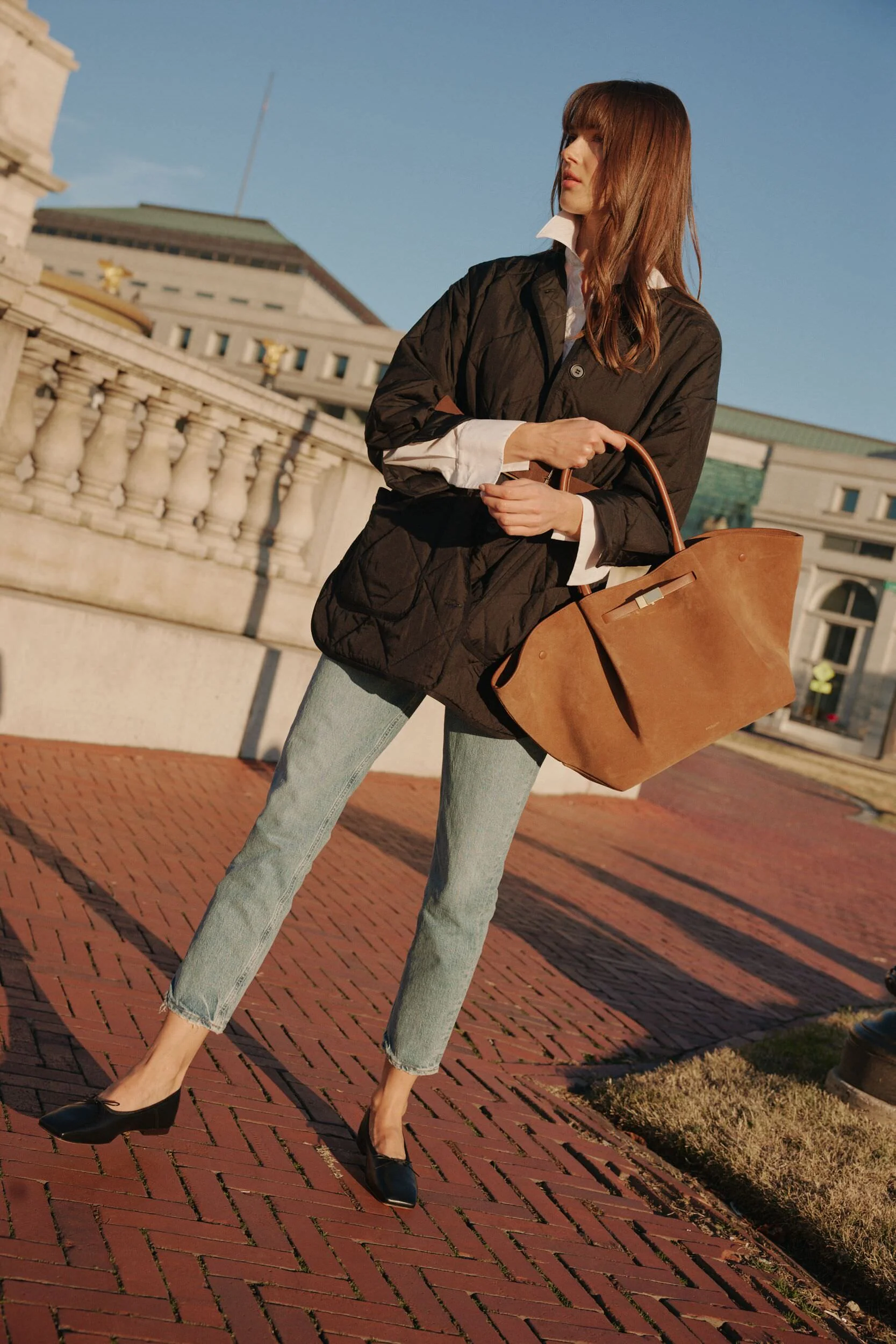 Tan Suede New York Bag - Image 2
