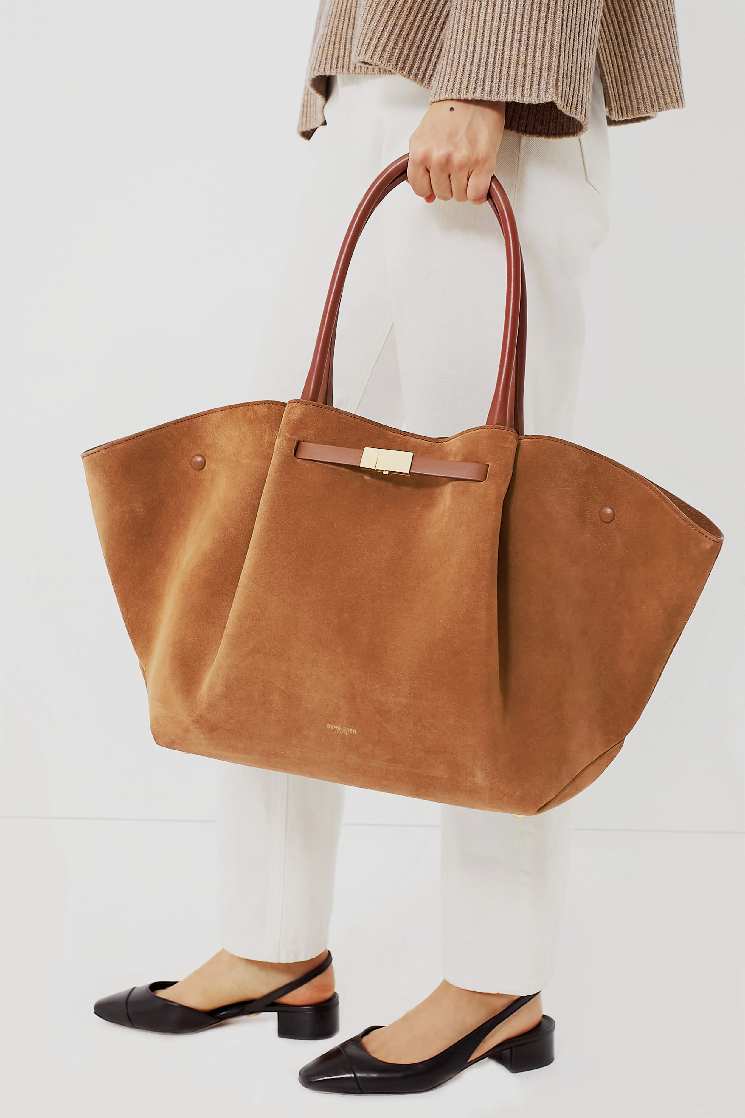 Tan Suede New York Bag - Image 4