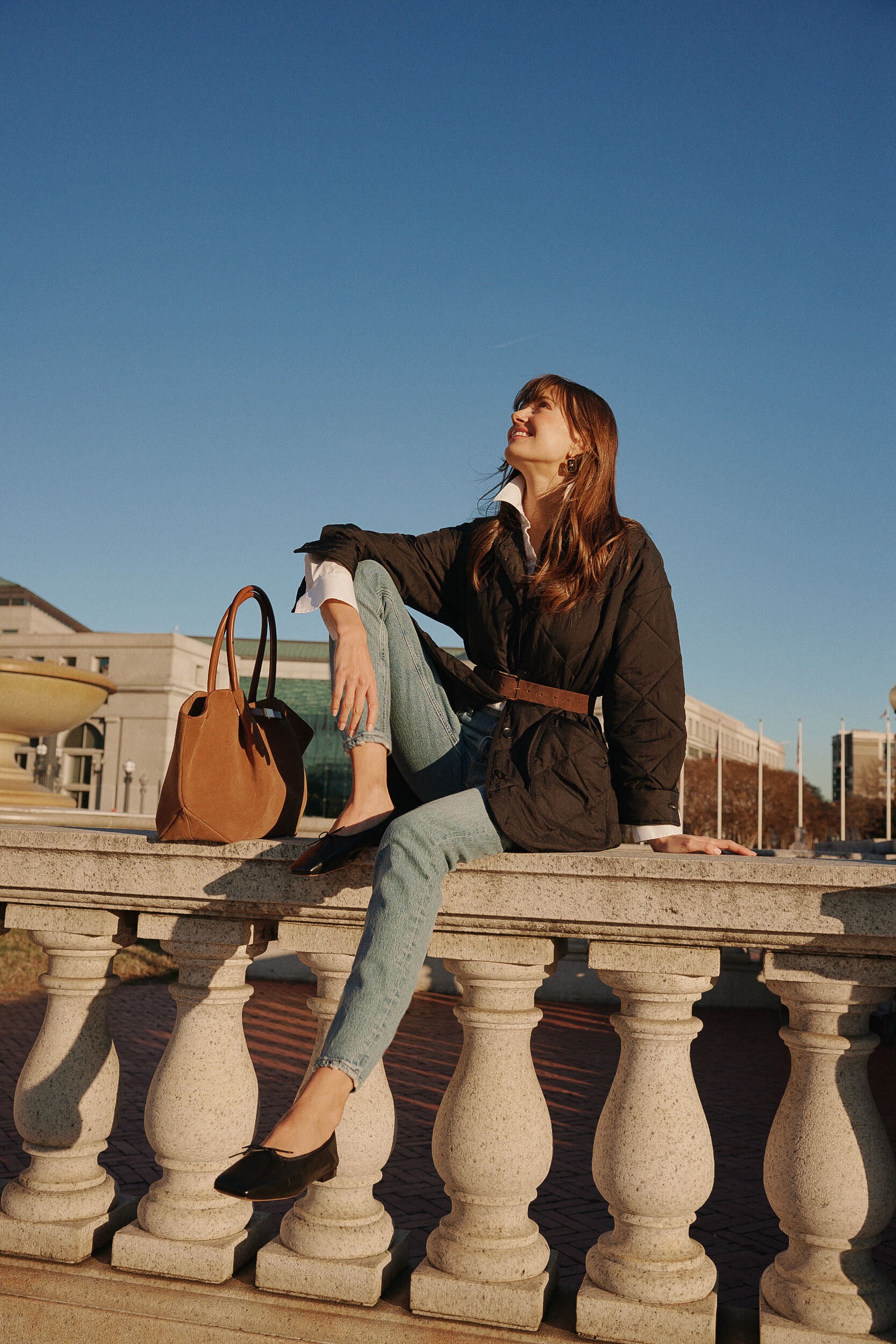 Tan Suede New York Bag - Image 7