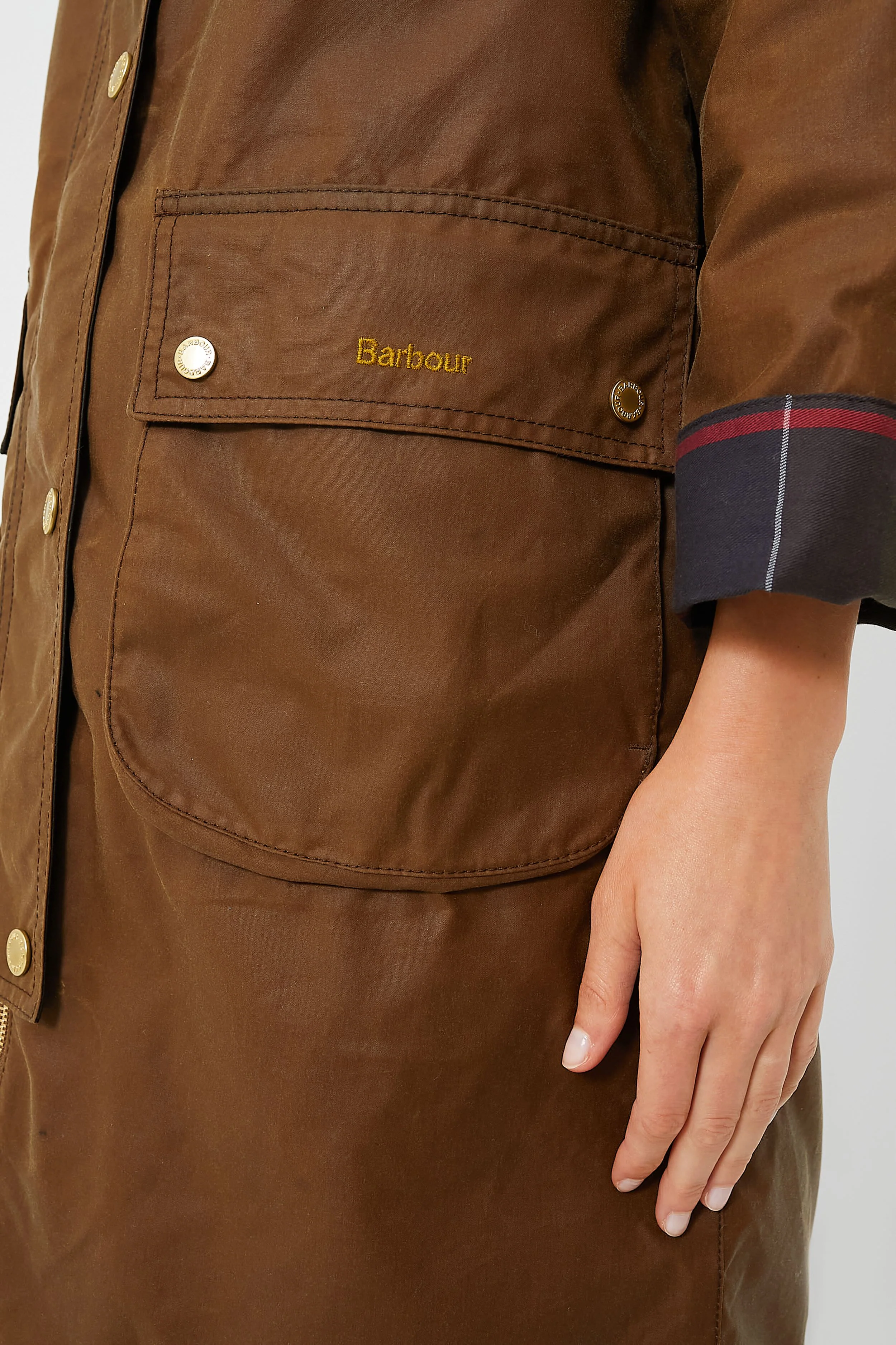Tan Townfield Wax Jacket - Image 7