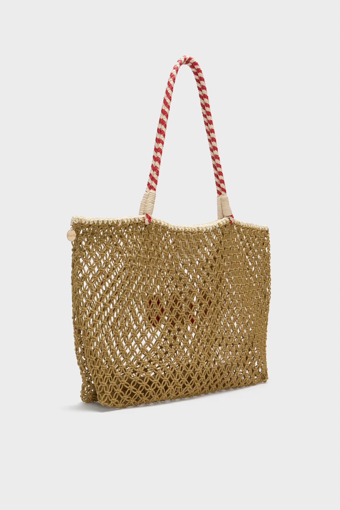Tan with Poppy Ciao L'ete Tote - Image 4