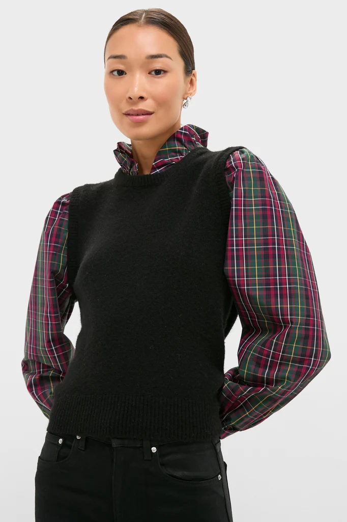 Tartan Ella Sweater Blouse - Image 3