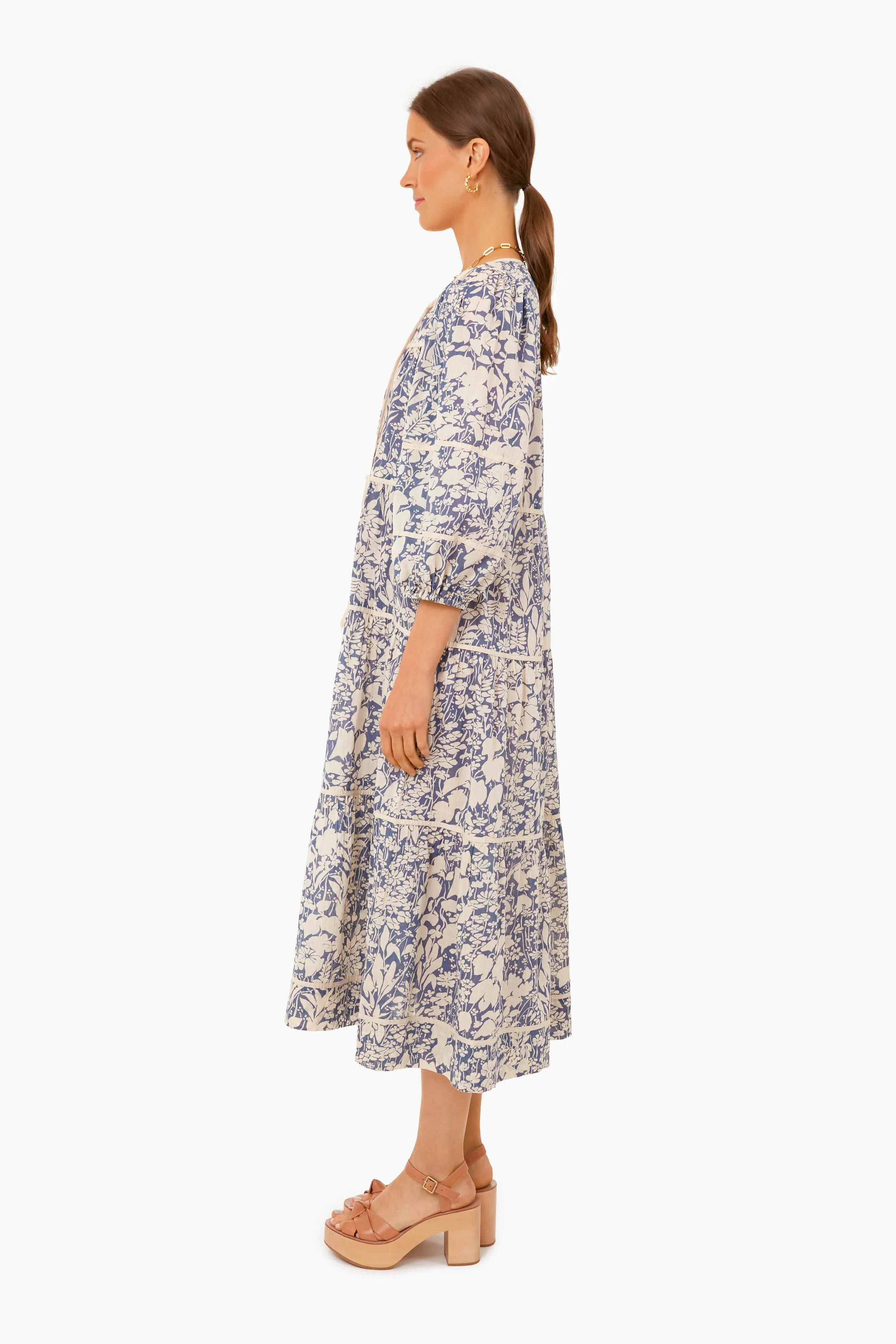 Tassel Tie Blouson Dress - Image 3