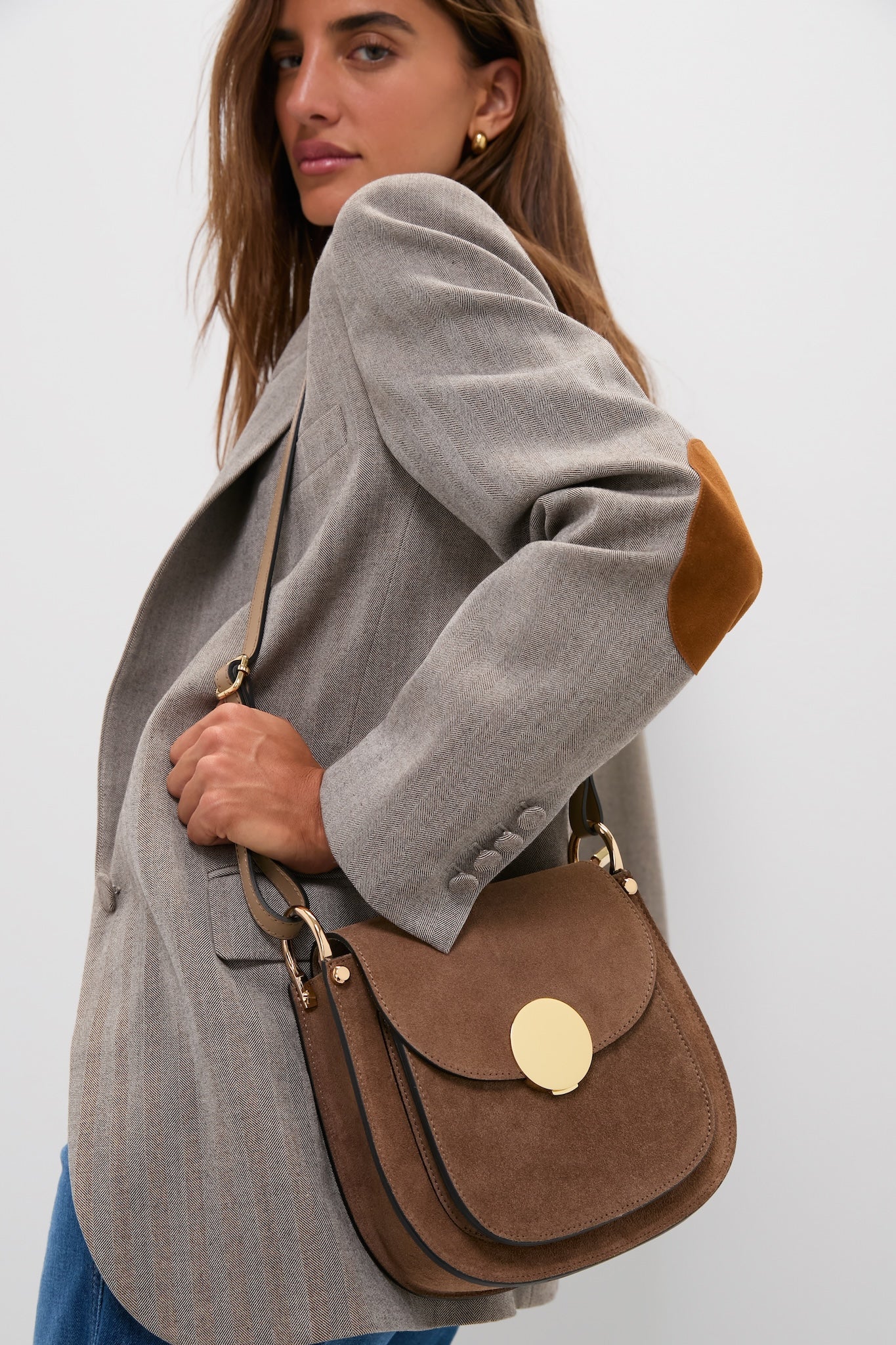 Taupe Agave Shoulder Bag - Image 2