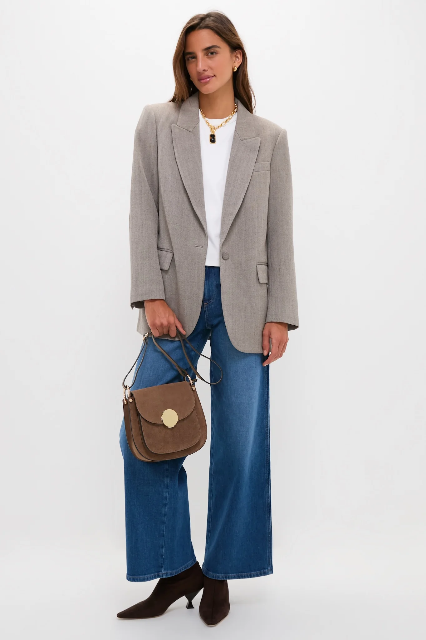 Taupe Agave Shoulder Bag - Image 3