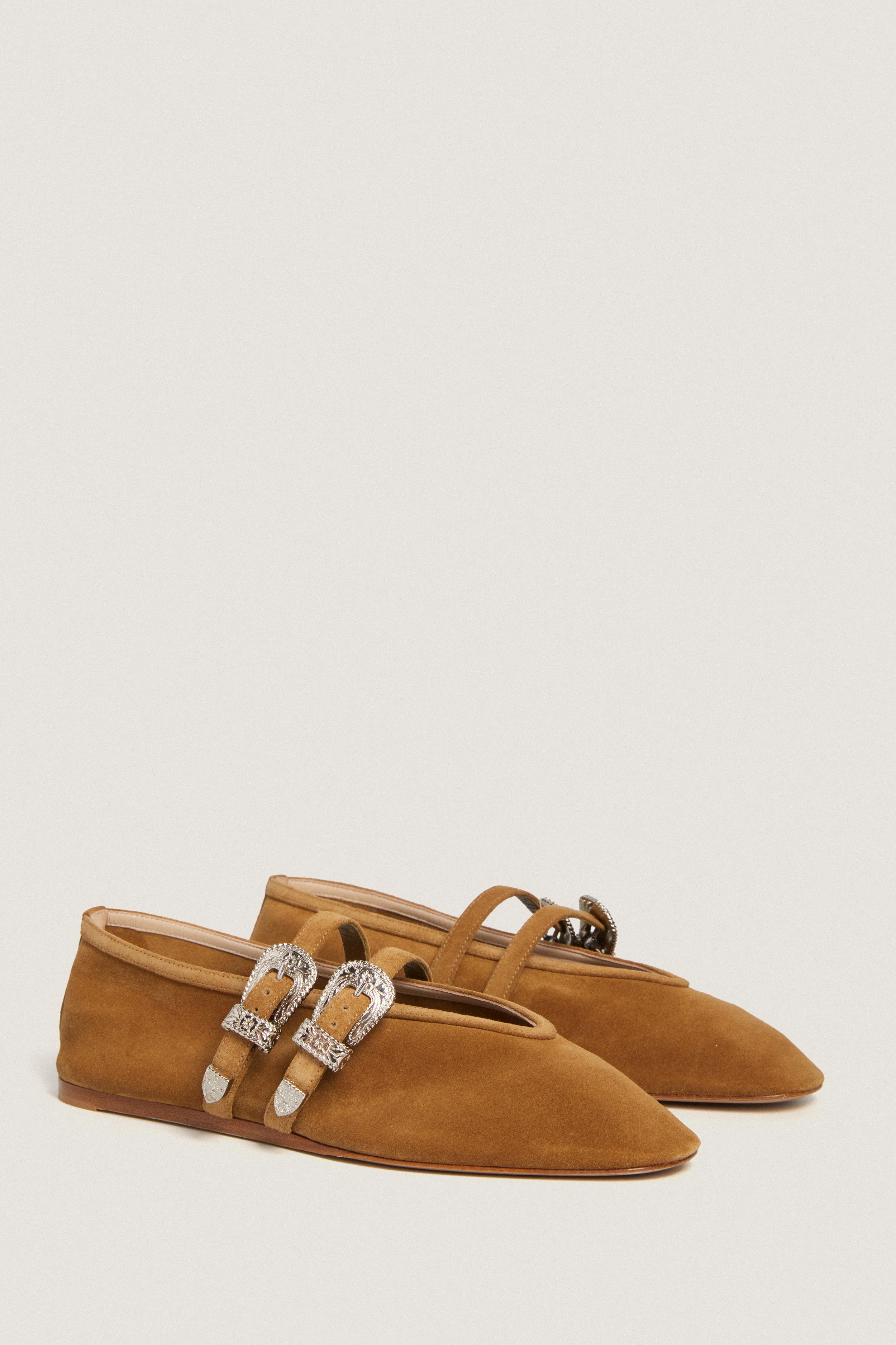 Taupe Claudia Ballet Slippers - Image 4