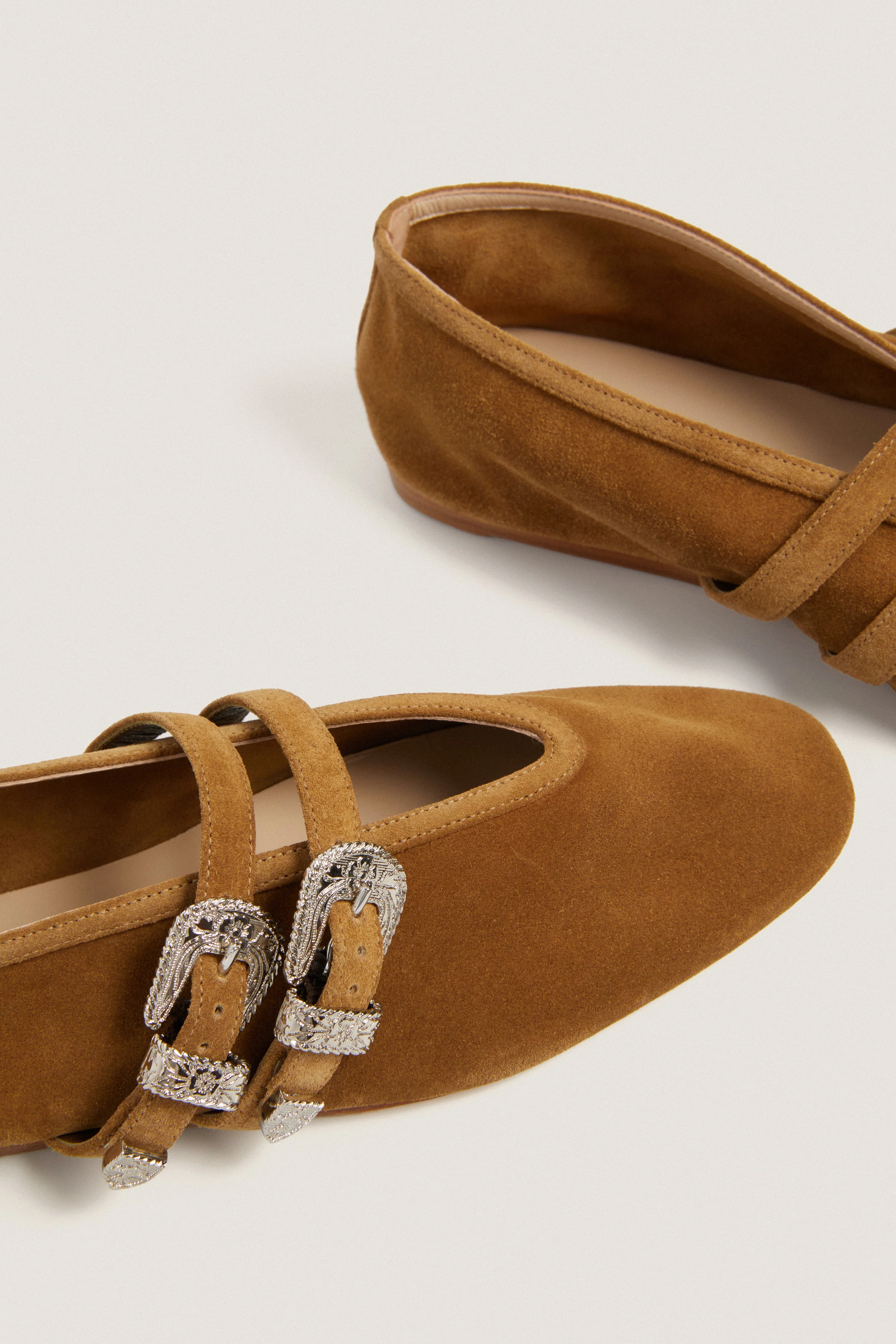 Taupe Claudia Ballet Slippers - Image 5