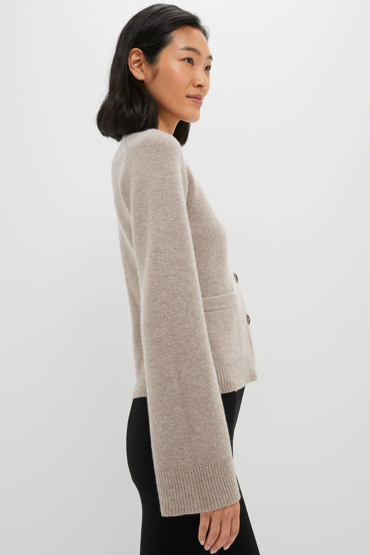 Taupe Cooper Cardigan - Image 3