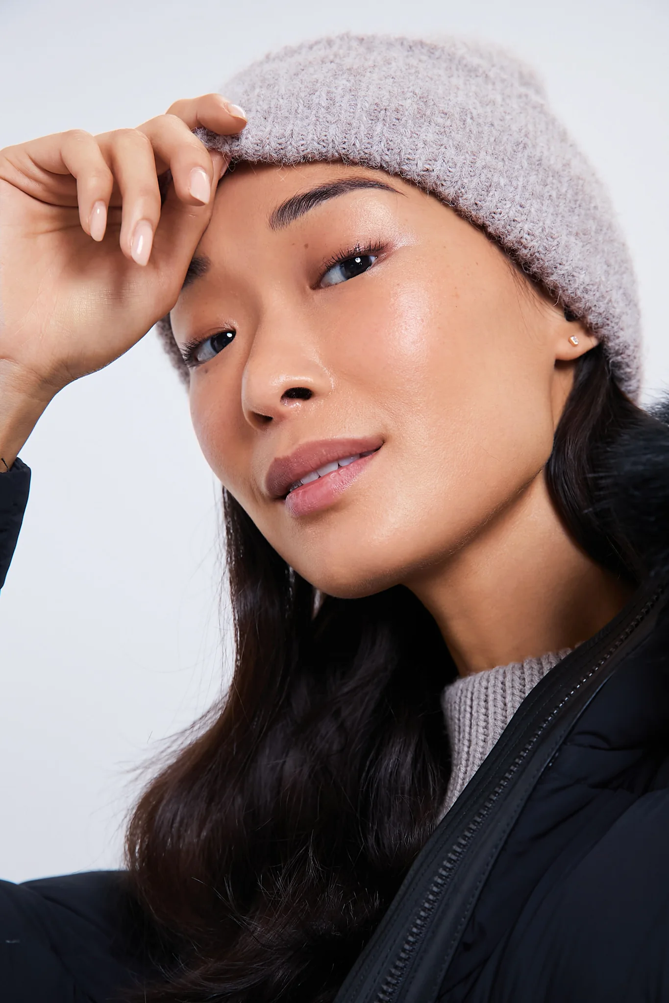 Taupe Eco Beanie - Image 2