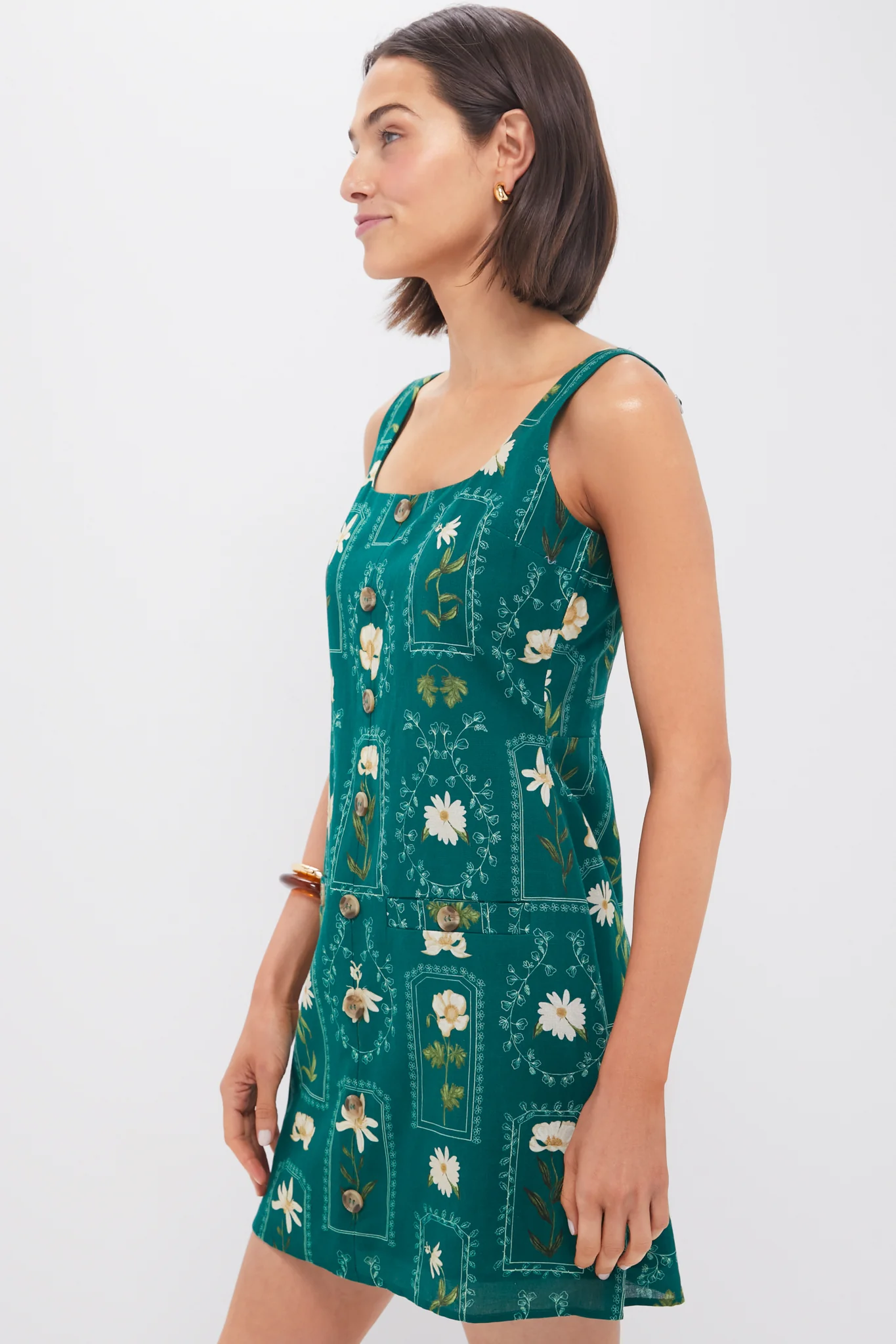 Teal Stem Merrit Mini Dress - Image 3