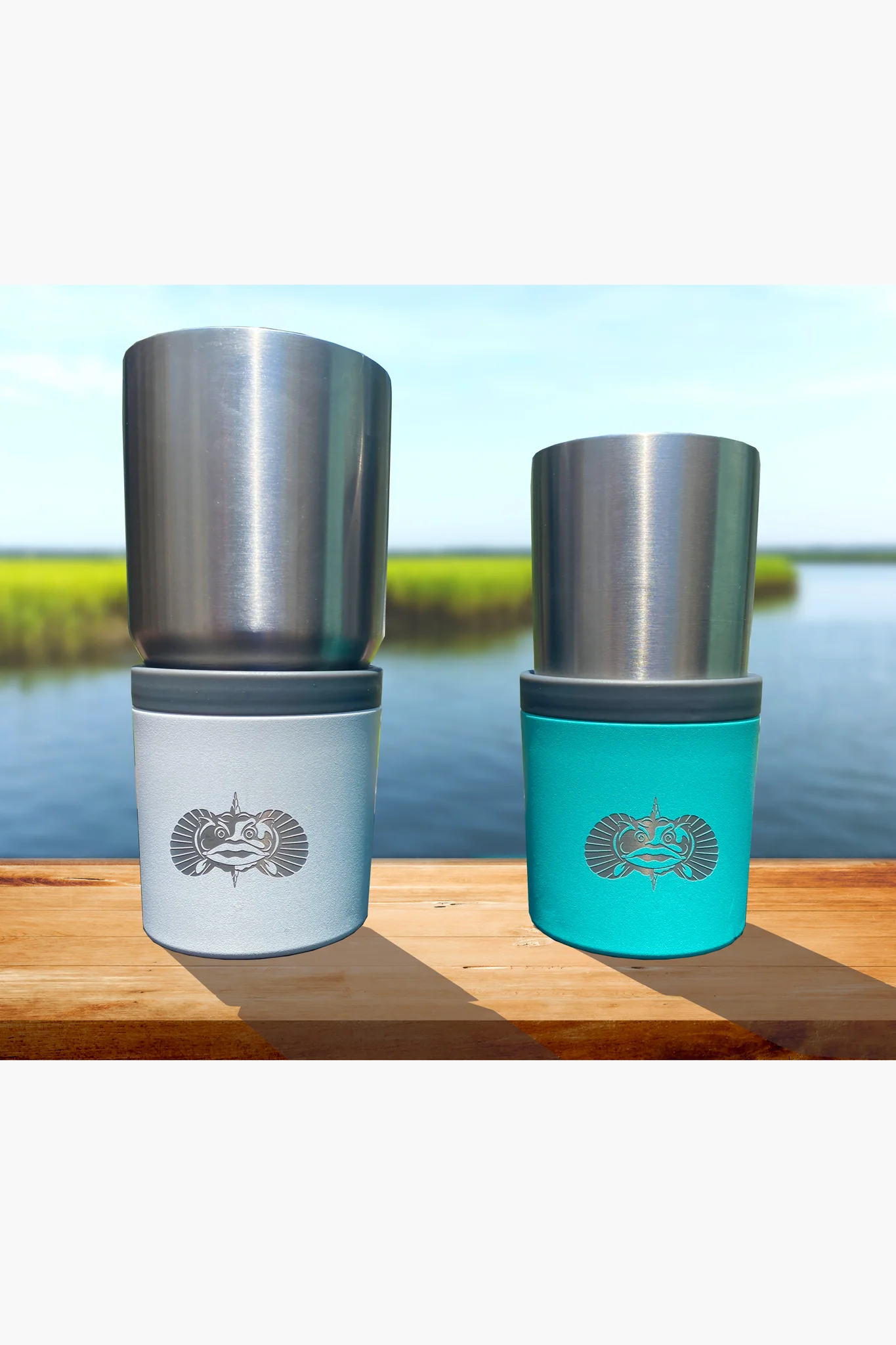 Teal Toadfish Anchor Non-tipping Cup Holder - Image 3