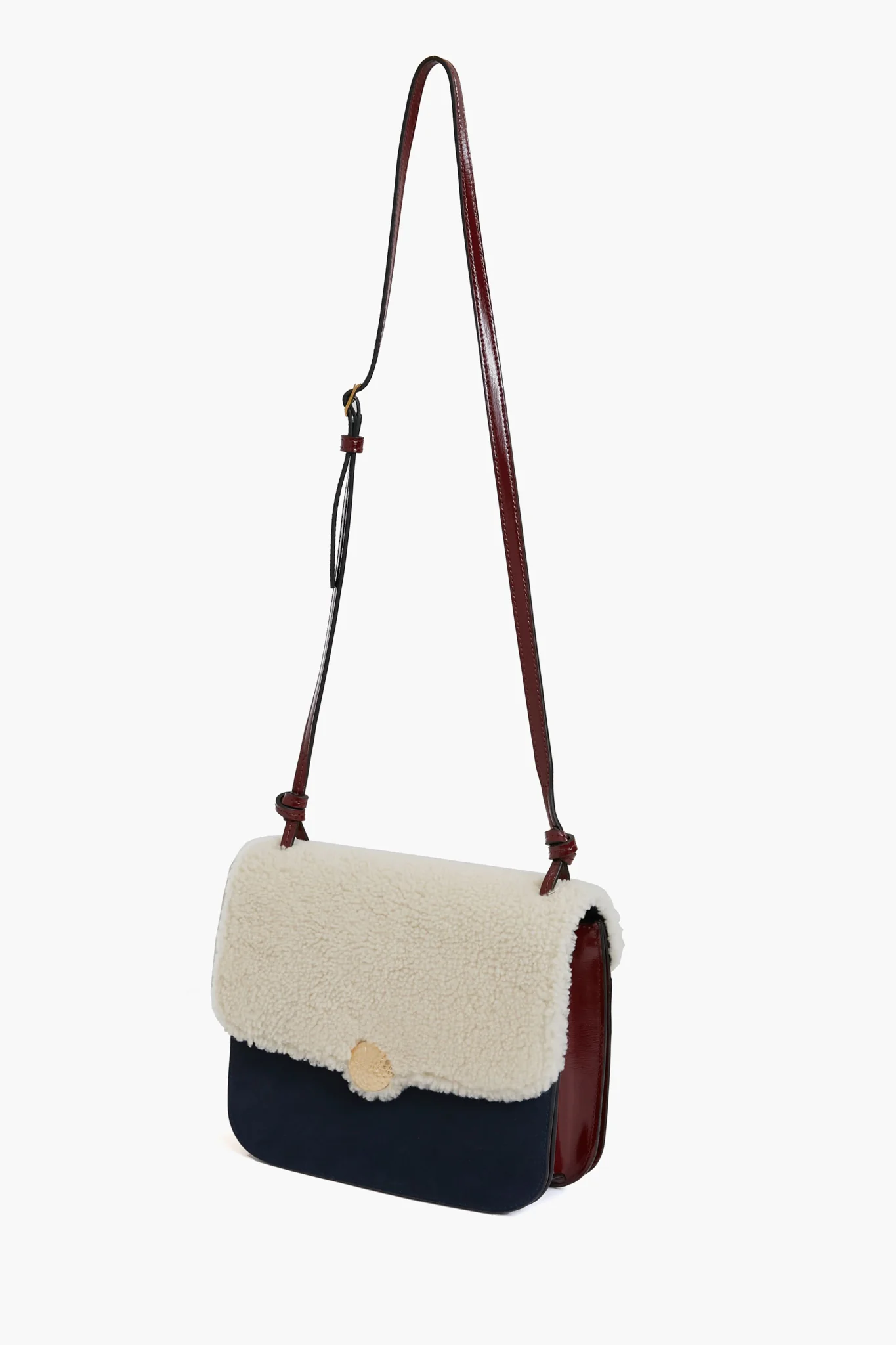 Tess Shearling Crossbody Bag - Image 4