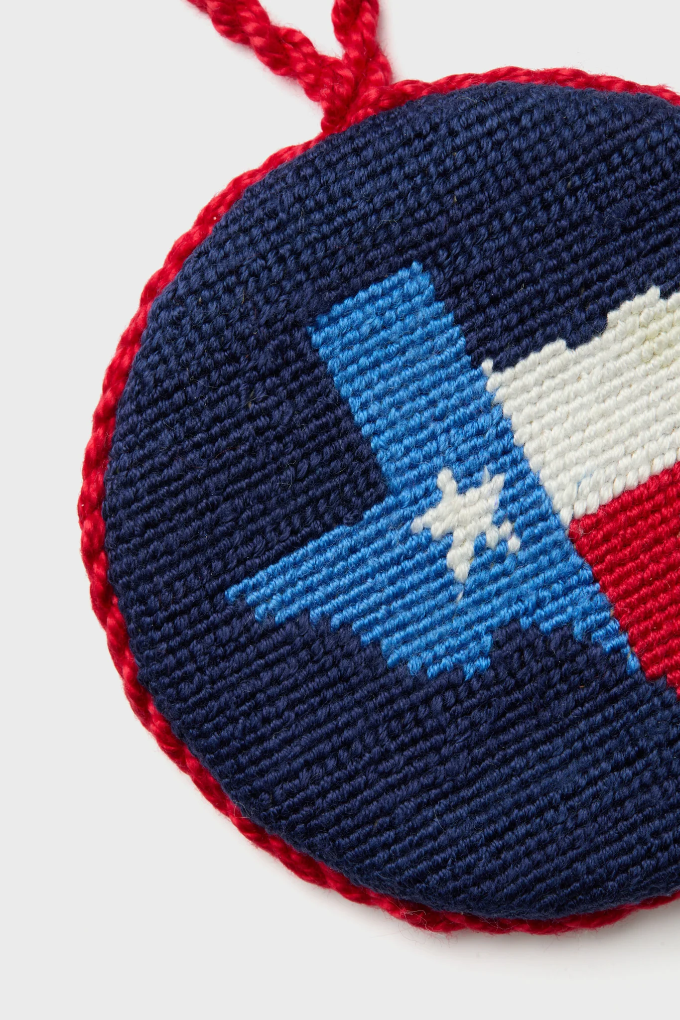 Texas Flag Map Needlepoint Ornament - Image 2