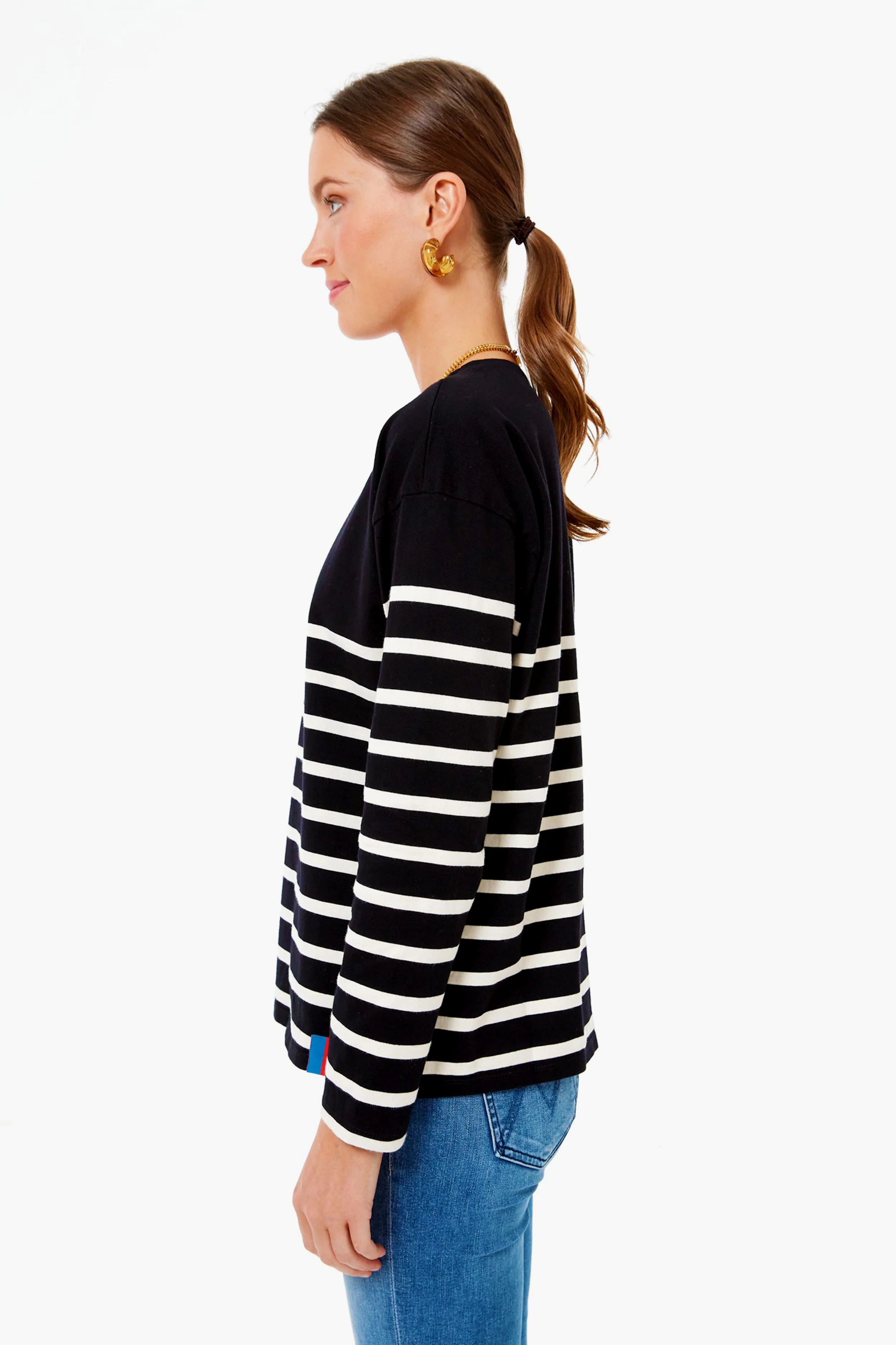 The Black and Cream Boyfriend Tee - Image 3