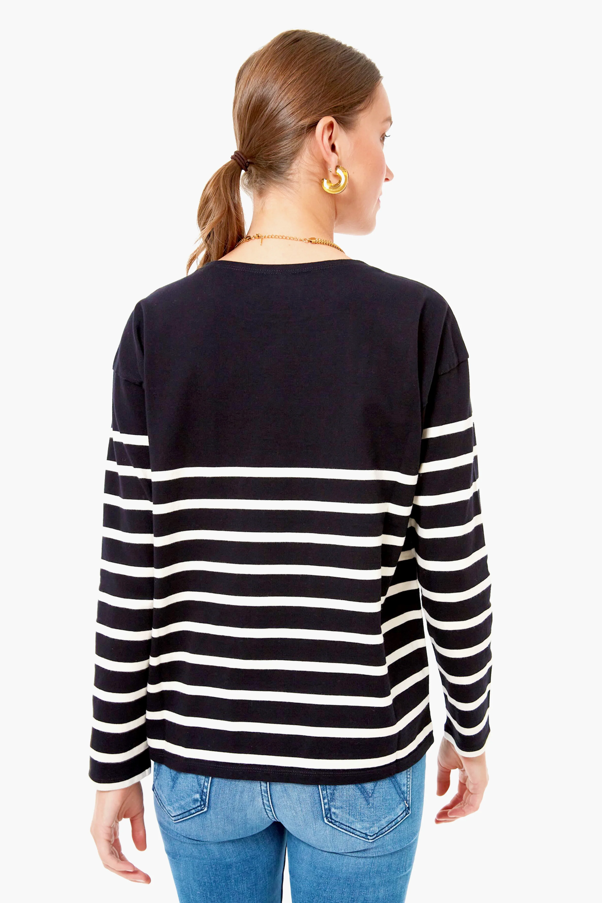The Black and Cream Boyfriend Tee - Image 4